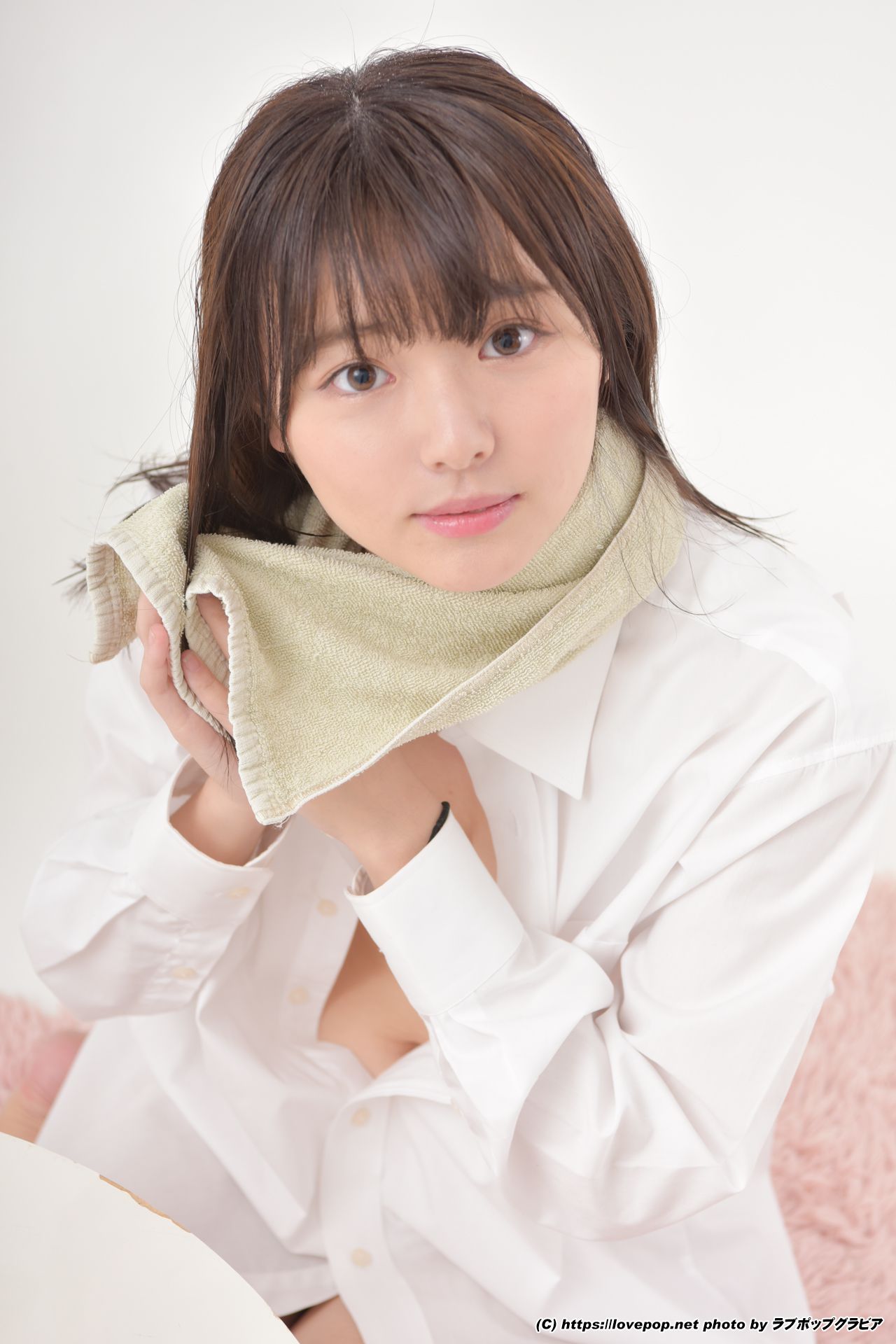 [LOVEPOP] 葉月つばさ 濡れた髪でワイシャツを羽織り…☆彼シャツ Photo - PPV