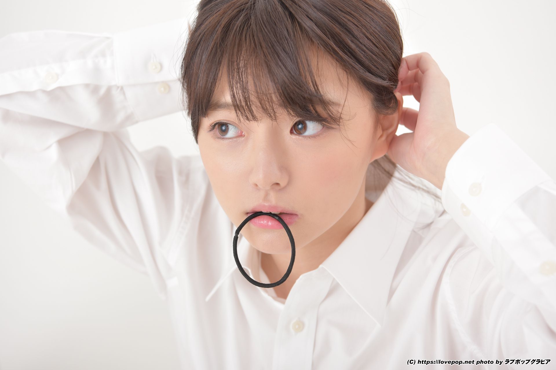[LOVEPOP] 葉月つばさ 濡れた髪でワイシャツを羽織り…☆彼シャツ Photo - PPV