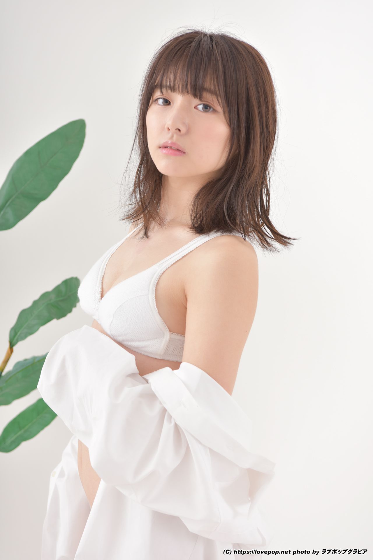 [LOVEPOP] 葉月つばさ 濡れた髪でワイシャツを羽織り…☆彼シャツ Photo - PPV