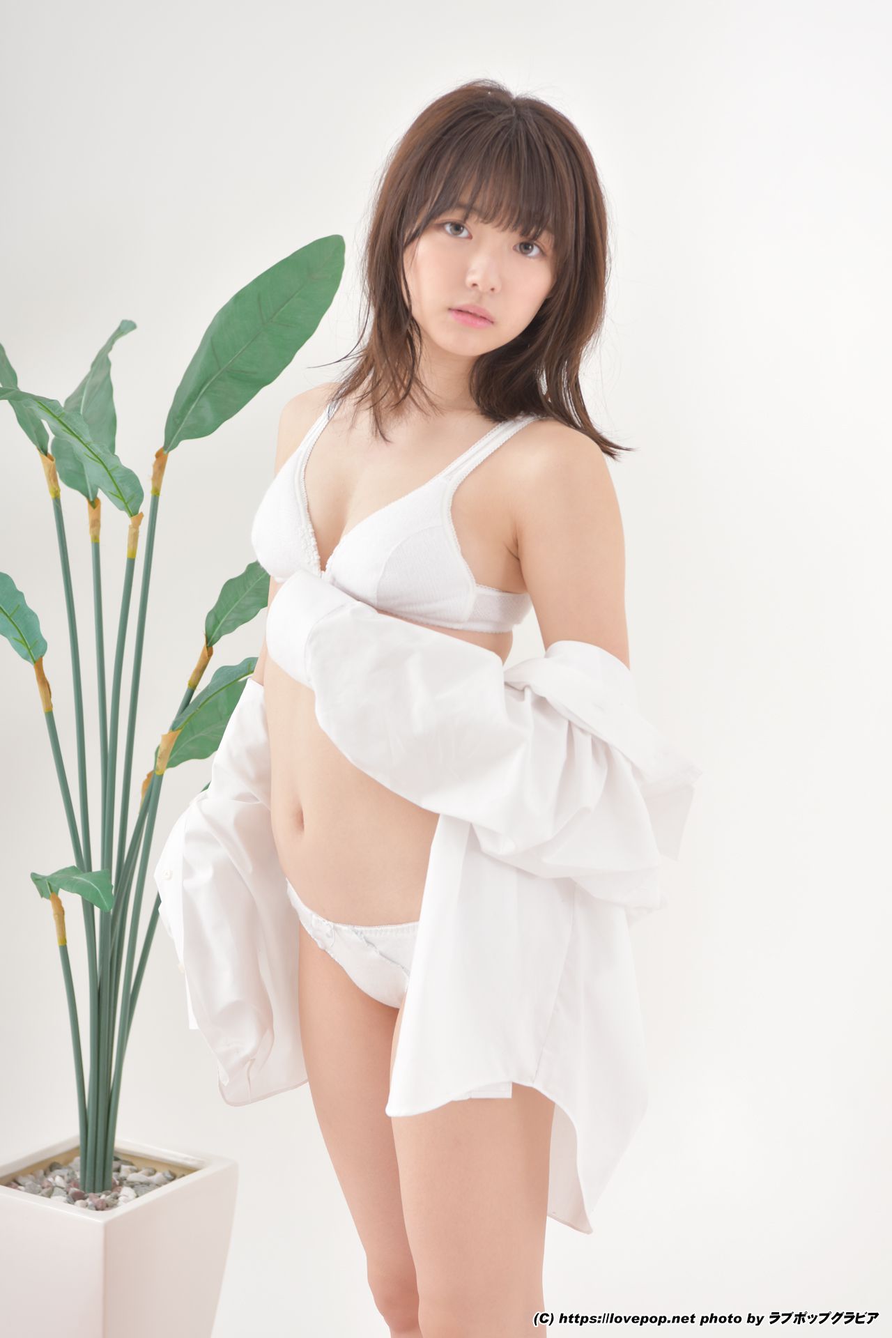 [LOVEPOP] 葉月つばさ 濡れた髪でワイシャツを羽織り…☆彼シャツ Photo - PPV