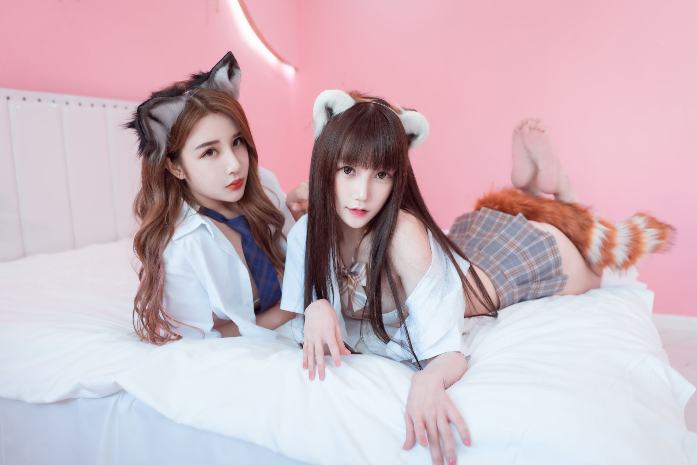 [网红COSER写真] COS少女星野咪兔&金蜜儿 - 萌宠养成手册