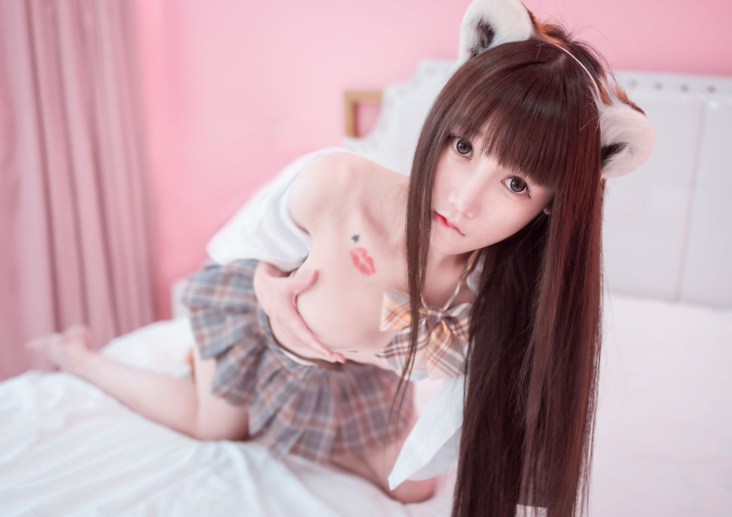[网红COSER写真] COS少女星野咪兔&金蜜儿 - 萌宠养成手册