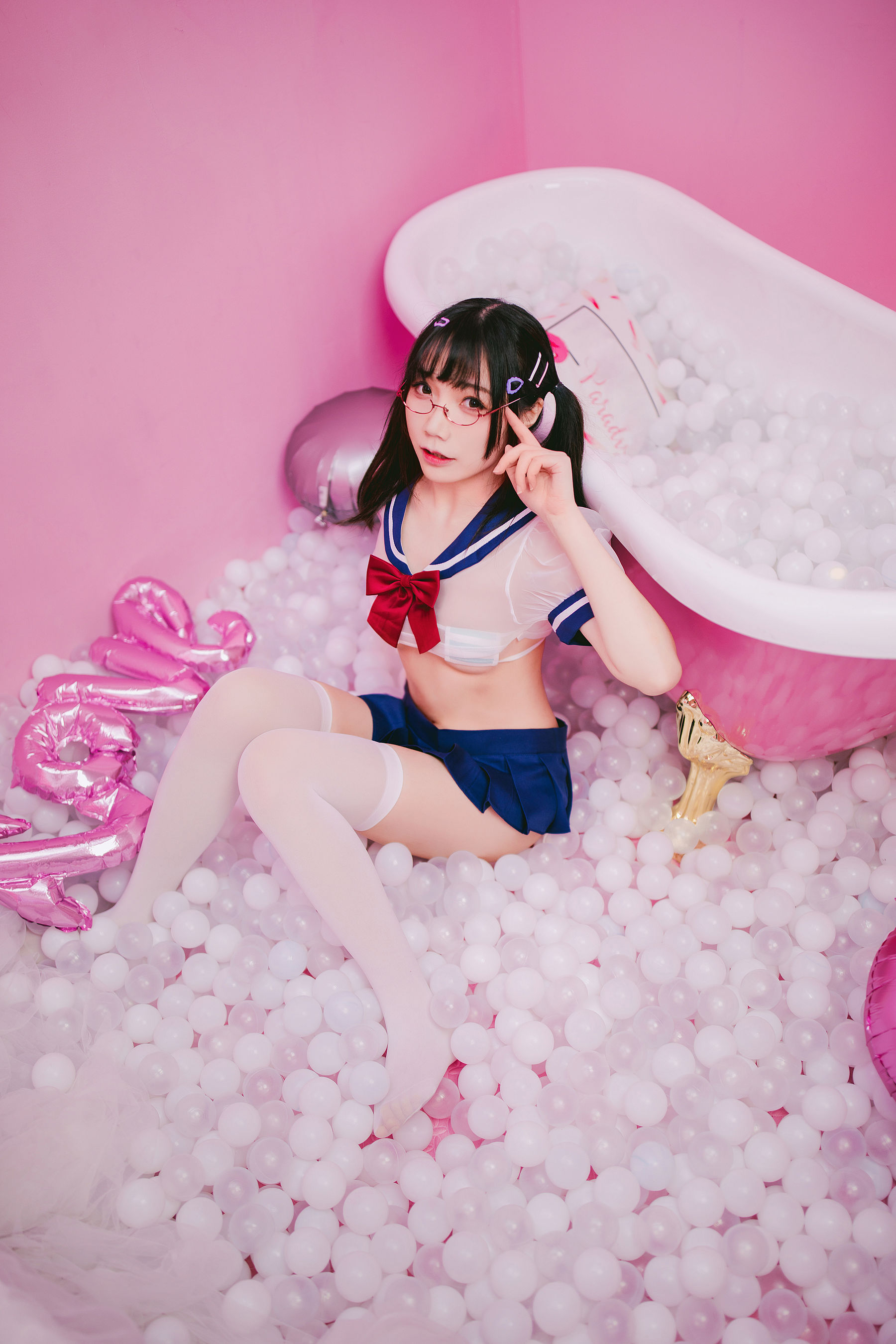 [网红COSER写真] 萝莉福利真央Mao - JK