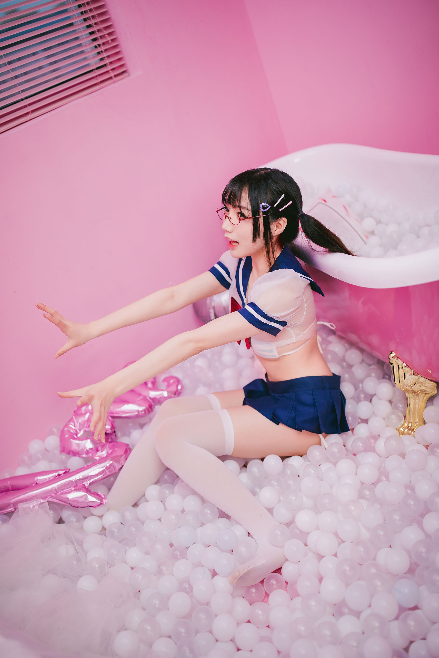 [网红COSER写真] 萝莉福利真央Mao - JK