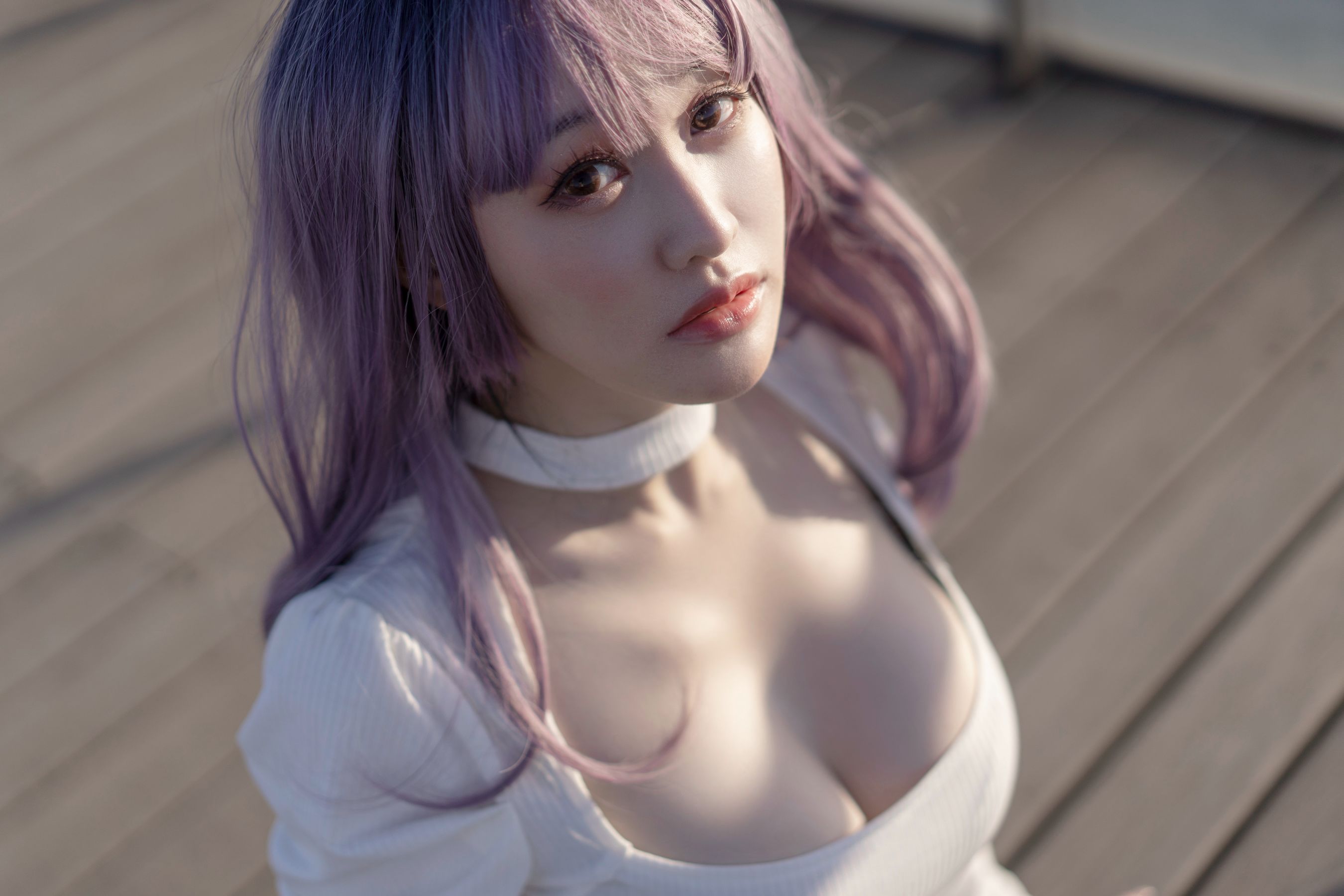 [网红COSER写真] 动漫博主脱尾巴Mizuki - 天台