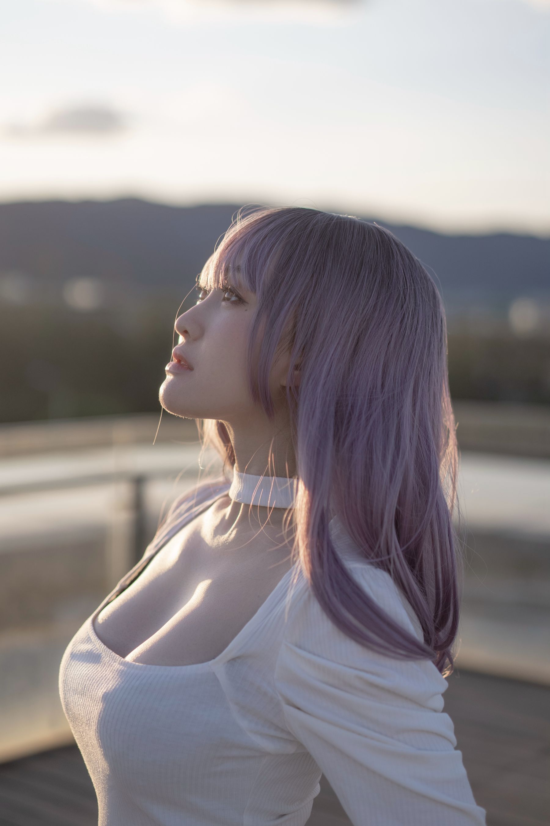 [网红COSER写真] 动漫博主脱尾巴Mizuki - 天台