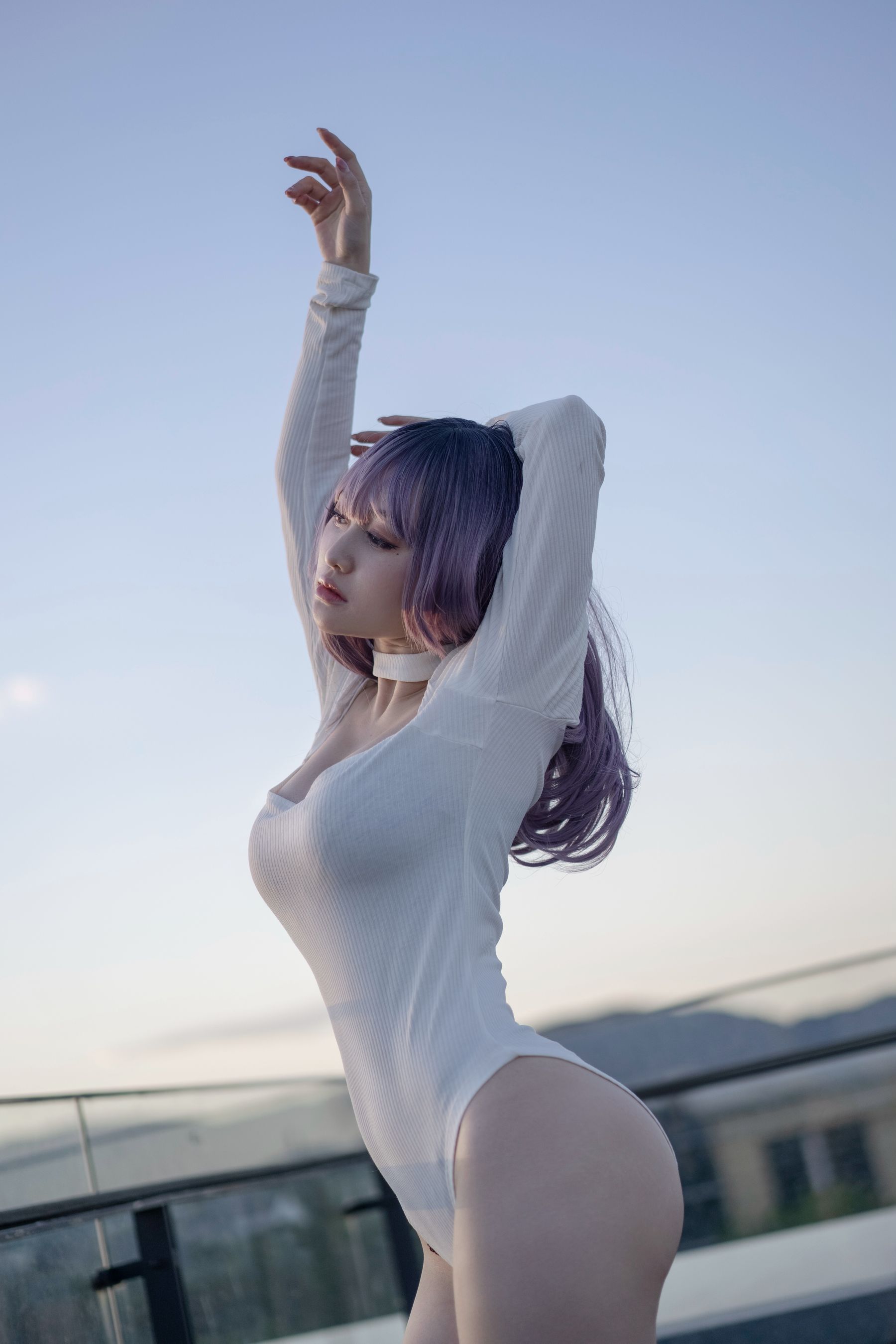 [网红COSER写真] 动漫博主脱尾巴Mizuki - 天台