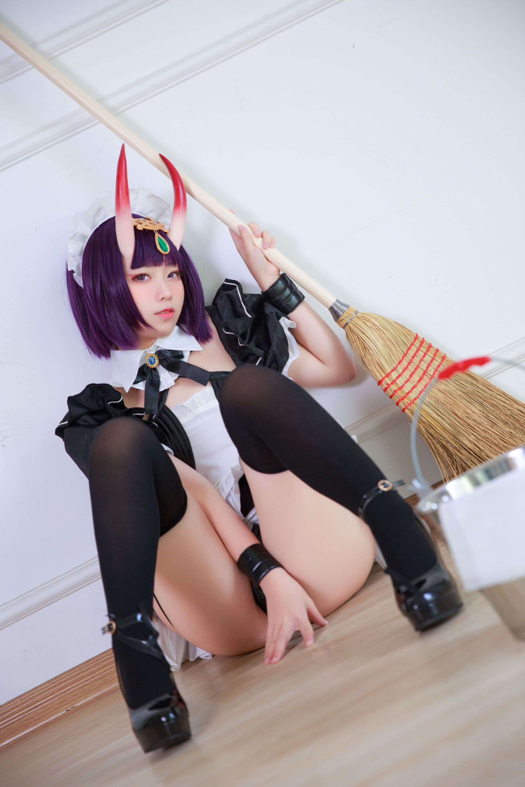 [网红COSER写真] 动漫博主G44不会受伤 - 酒吞女仆