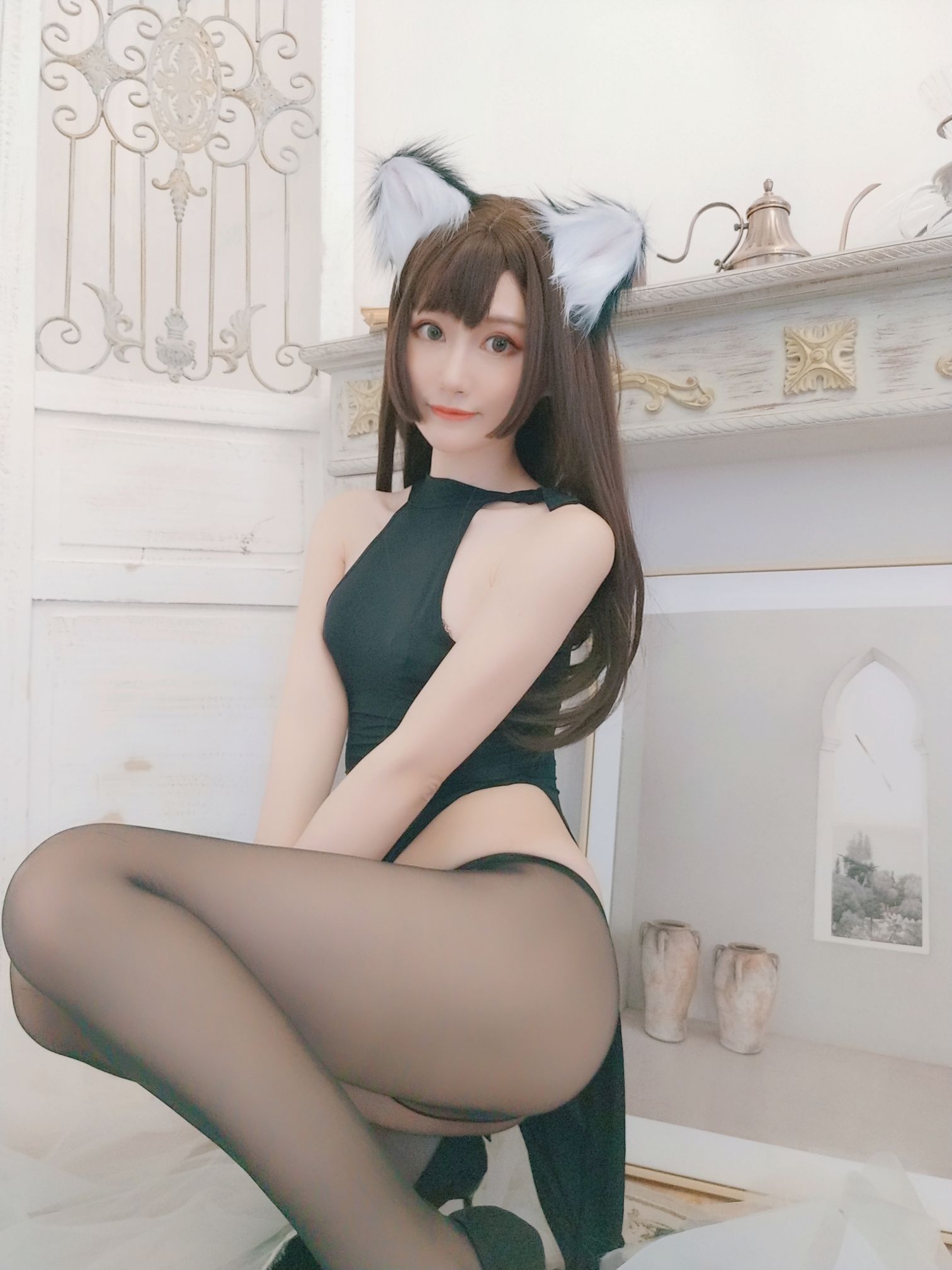 [网红COSER写真] 木之本果 - 黒猫の彼女
