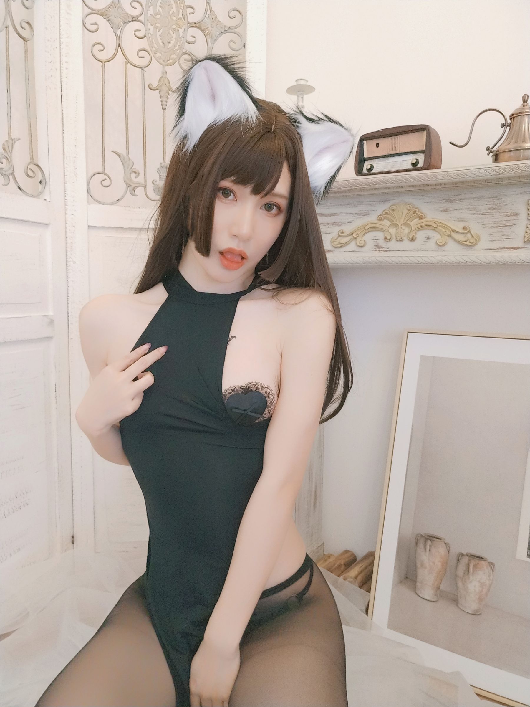 [网红COSER写真] 木之本果 - 黒猫の彼女