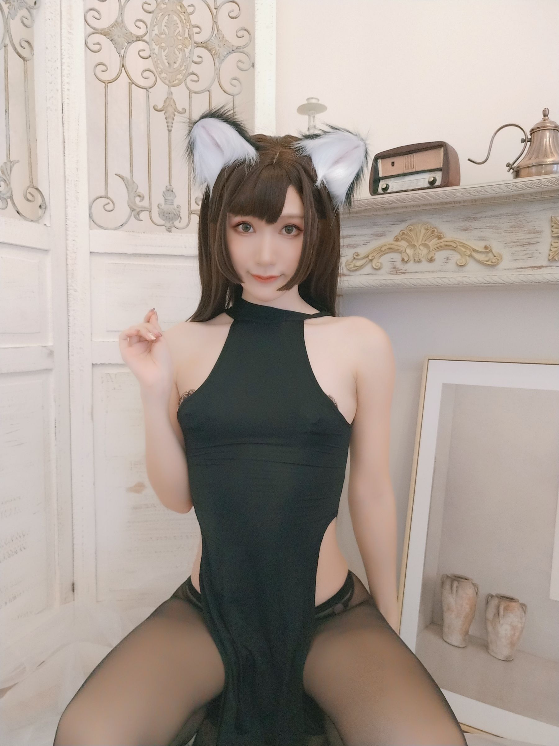 [网红COSER写真] 木之本果 - 黒猫の彼女