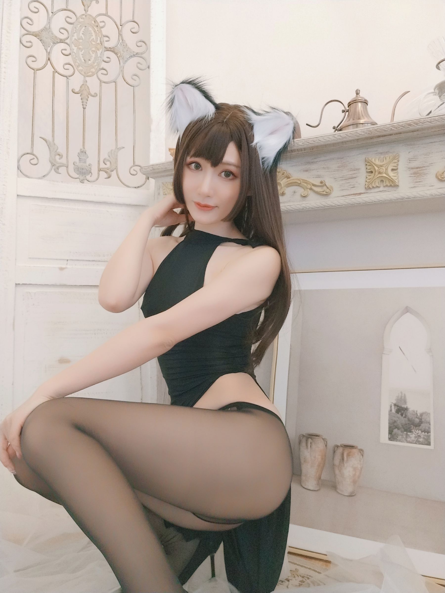 [网红COSER写真] 木之本果 - 黒猫の彼女