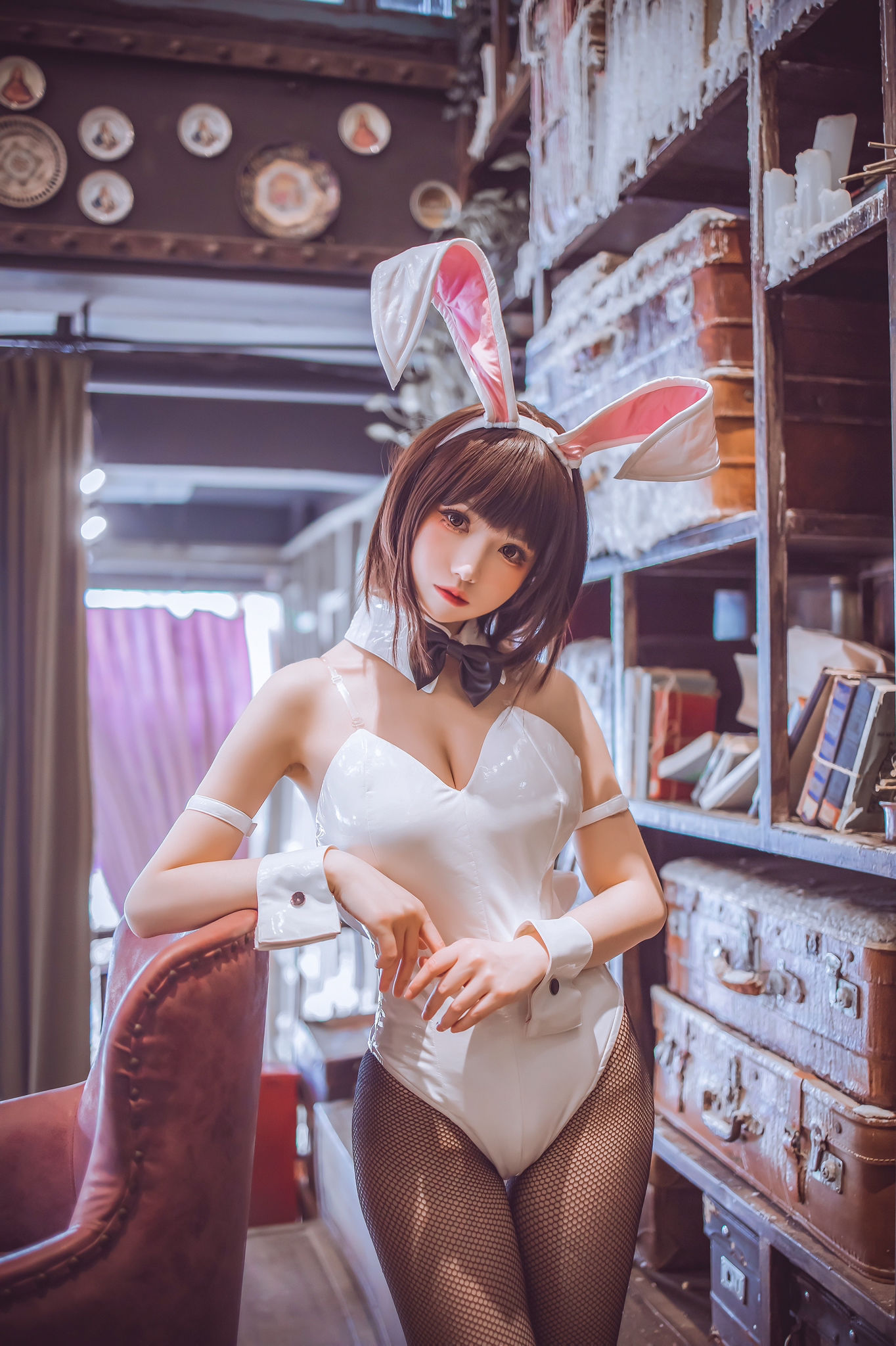 [网红COSER写真] Coser衣衣 - 加藤惠兔女郎