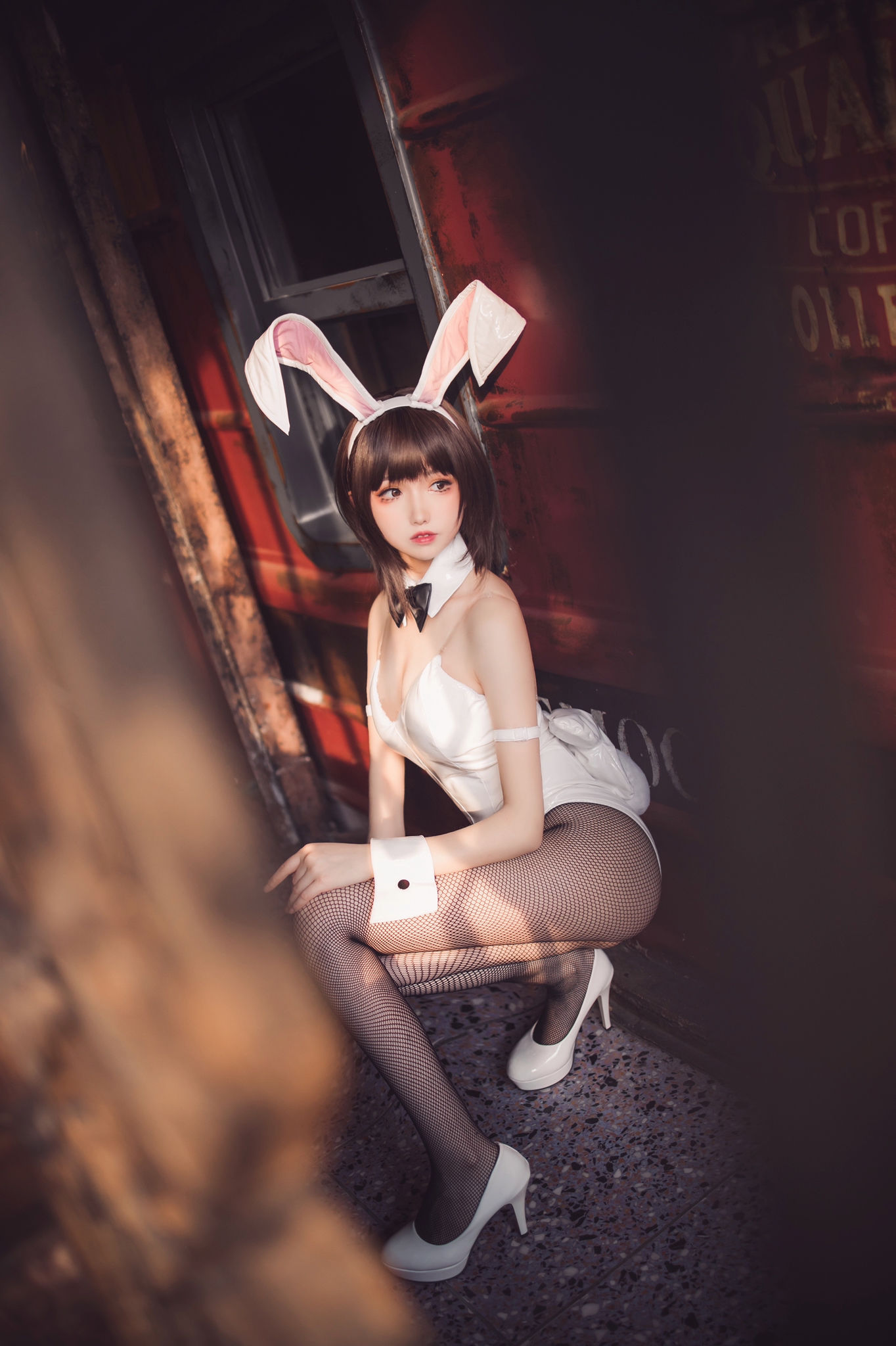 [网红COSER写真] Coser衣衣 - 加藤惠兔女郎