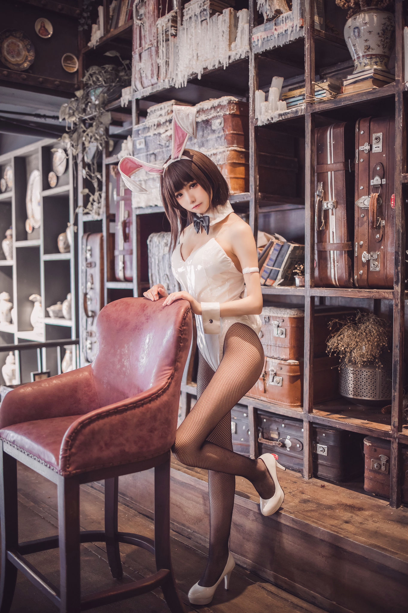 [网红COSER写真] Coser衣衣 - 加藤惠兔女郎