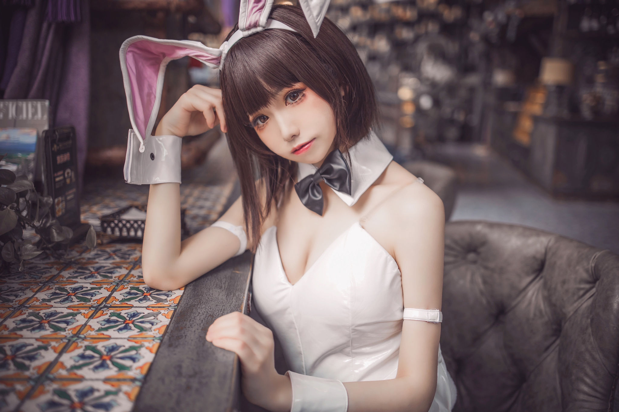 [网红COSER写真] Coser衣衣 - 加藤惠兔女郎