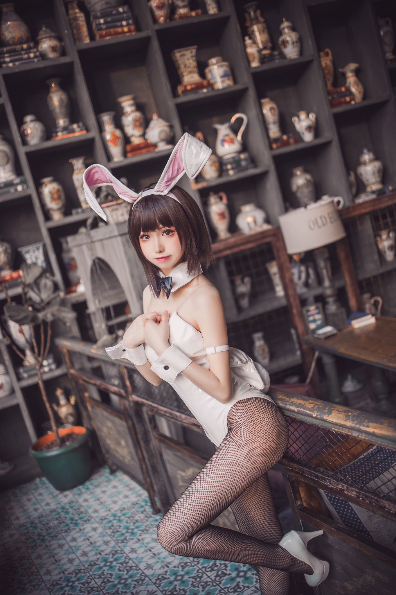 [网红COSER写真] Coser衣衣 - 加藤惠兔女郎