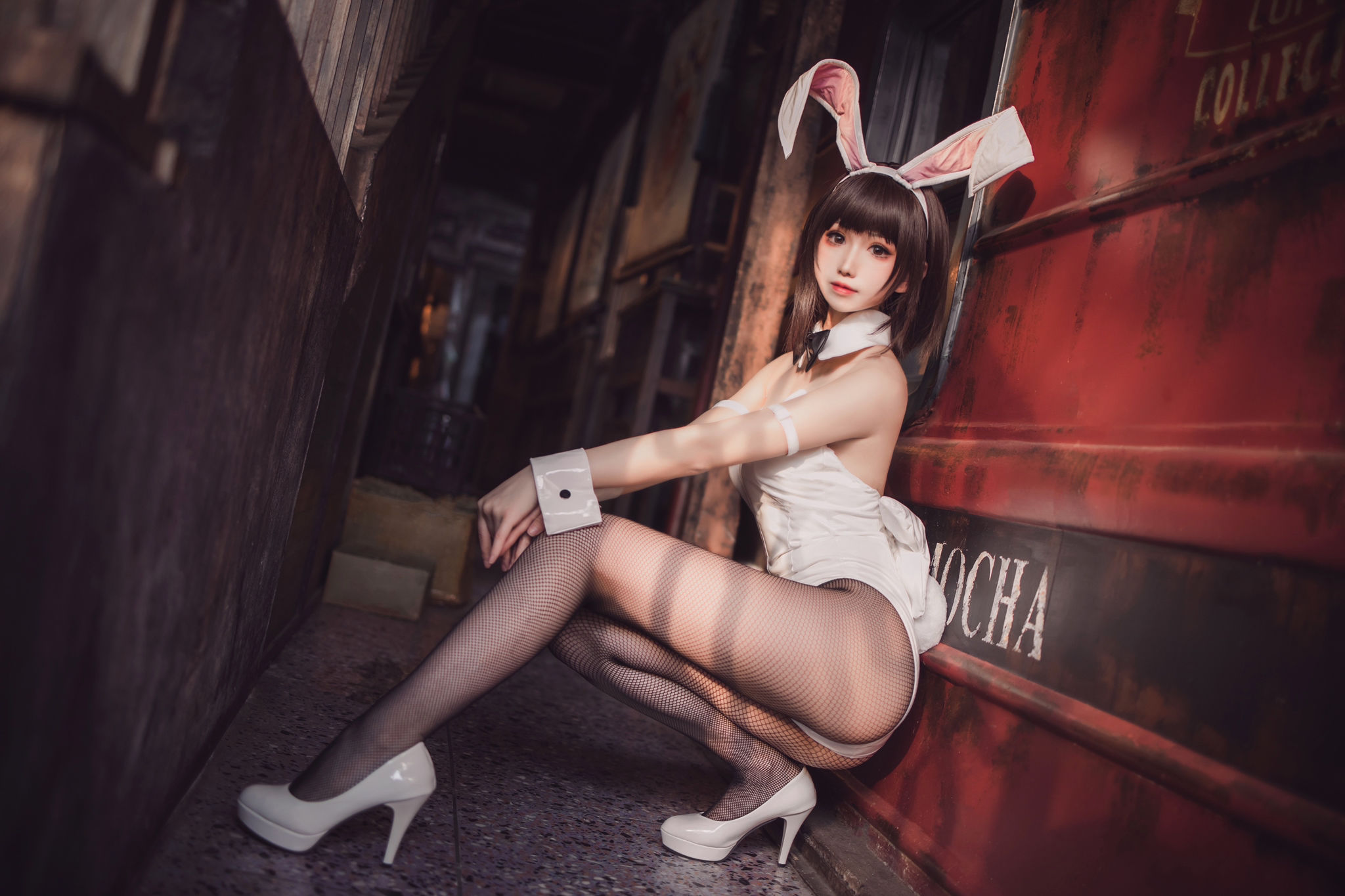 [网红COSER写真] Coser衣衣 - 加藤惠兔女郎