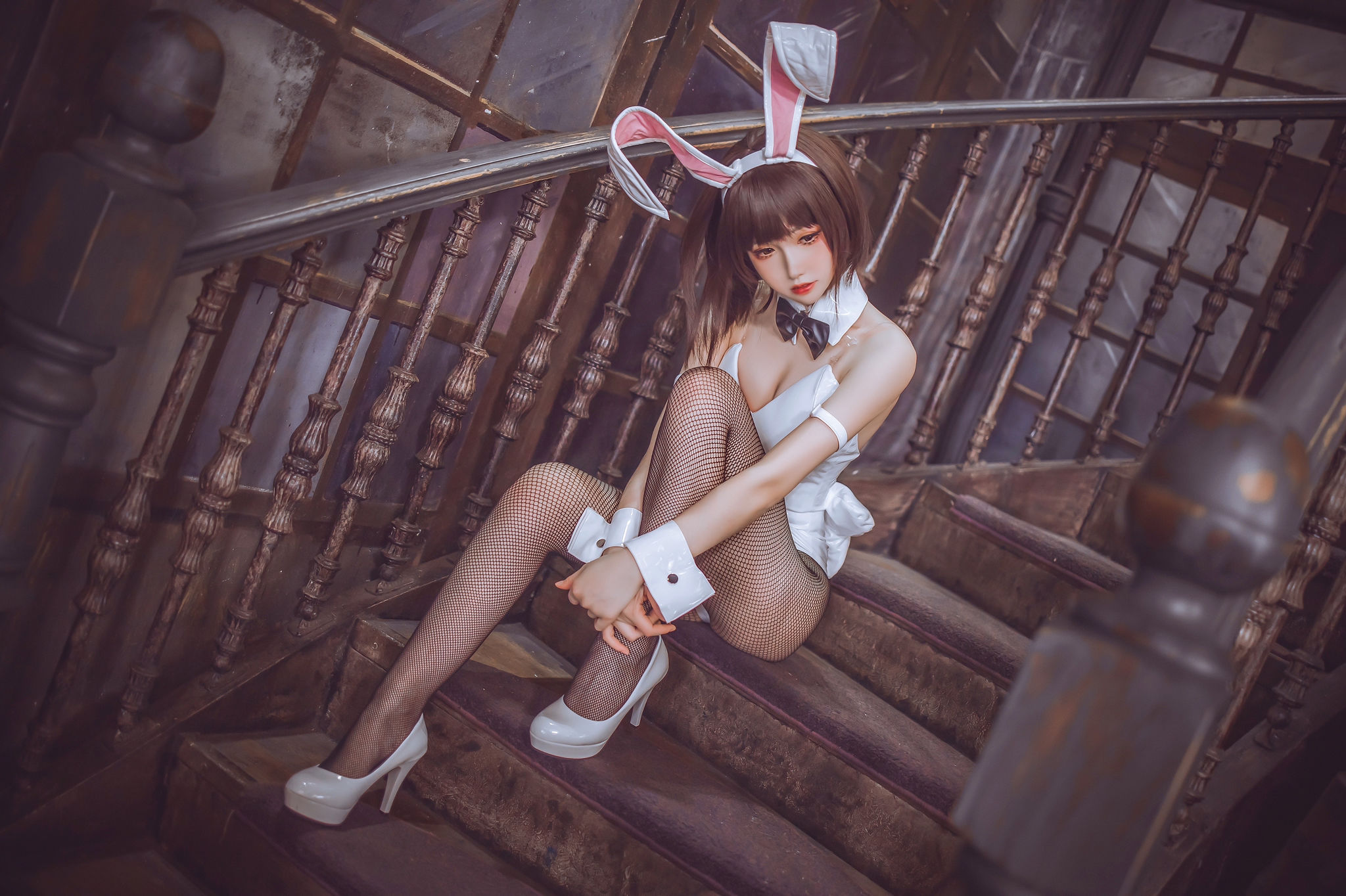 [网红COSER写真] Coser衣衣 - 加藤惠兔女郎