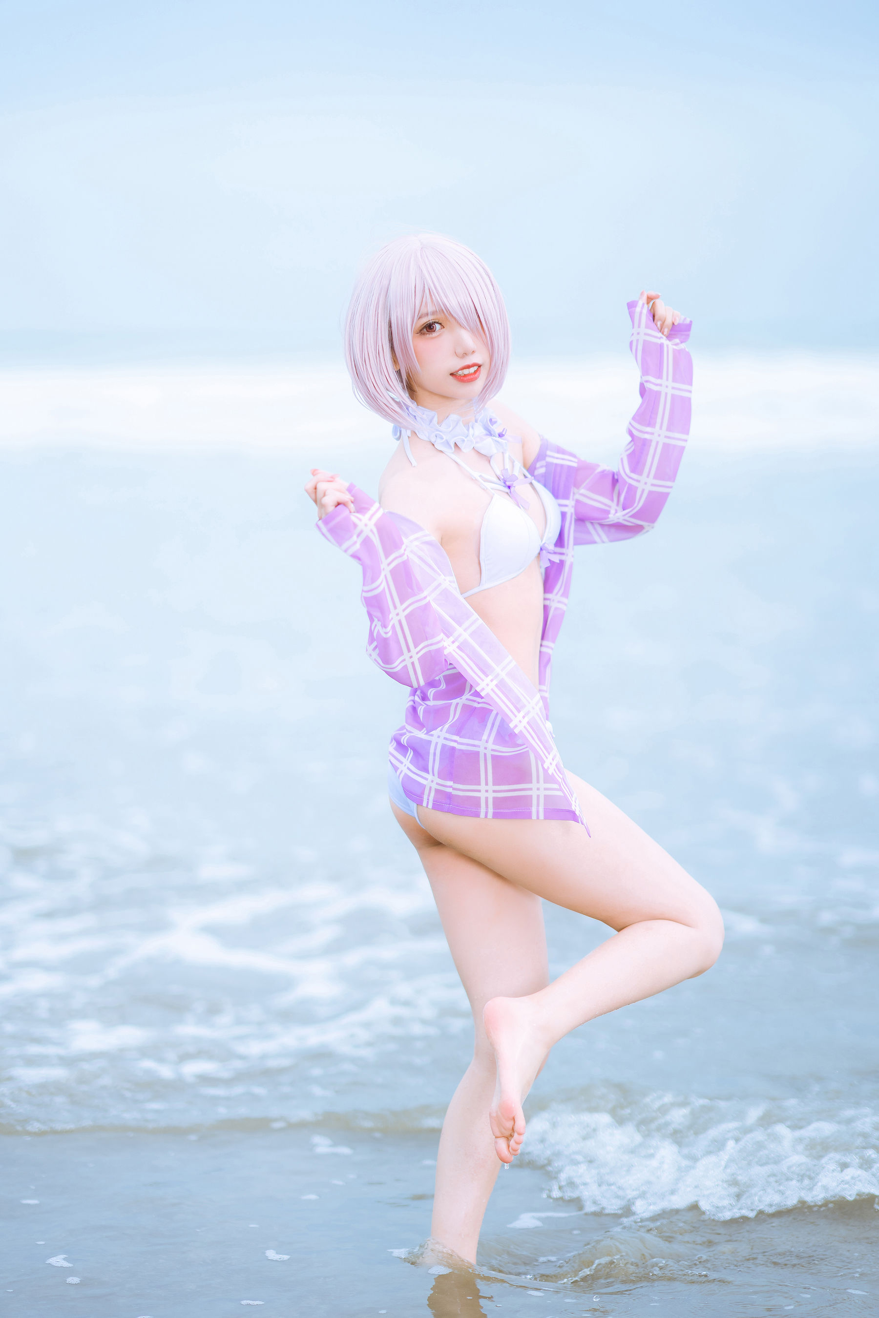 [网红COSER写真] 动漫博主果咩酱w - 海边玛修