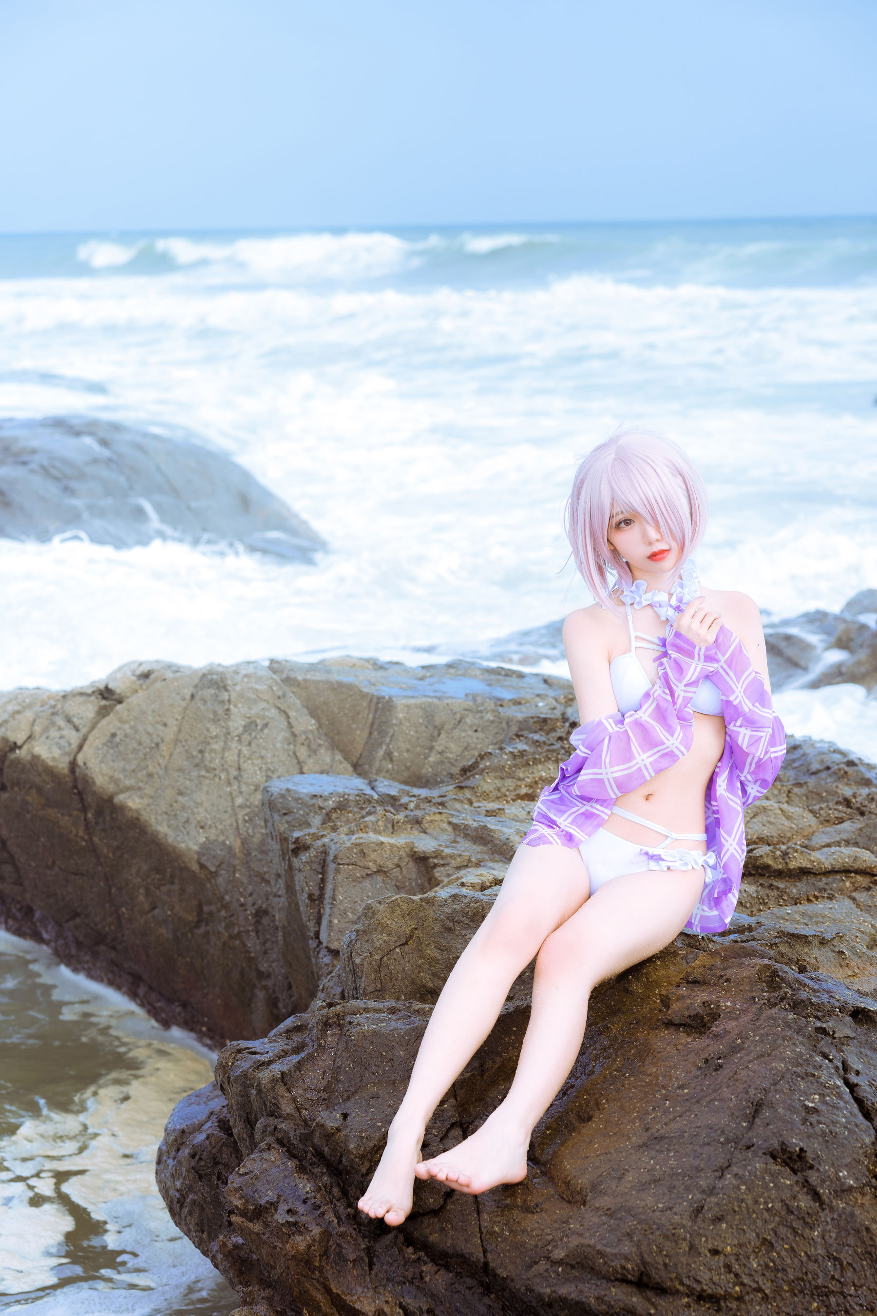 [网红COSER写真] 动漫博主果咩酱w - 海边玛修
