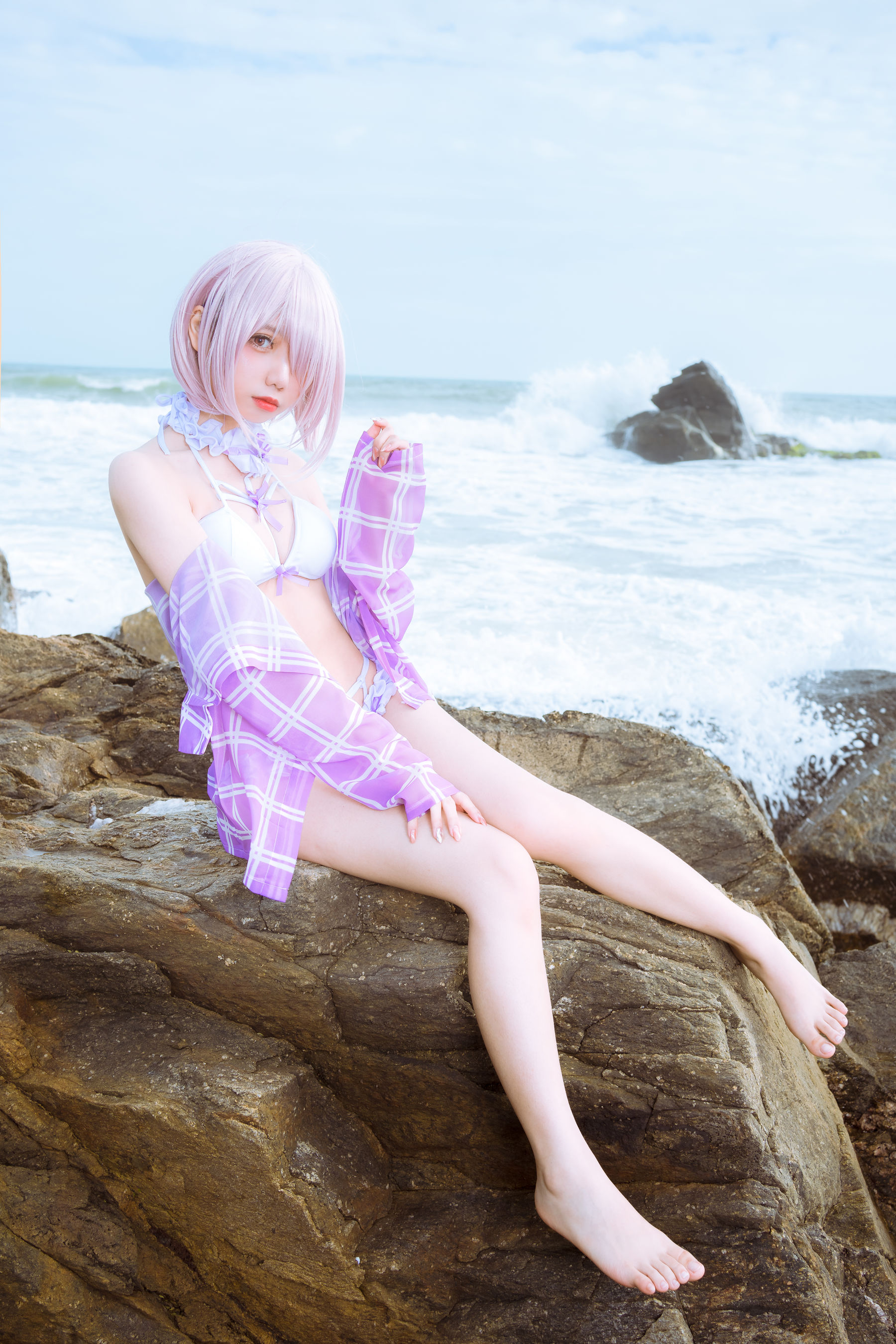[网红COSER写真] 动漫博主果咩酱w - 海边玛修