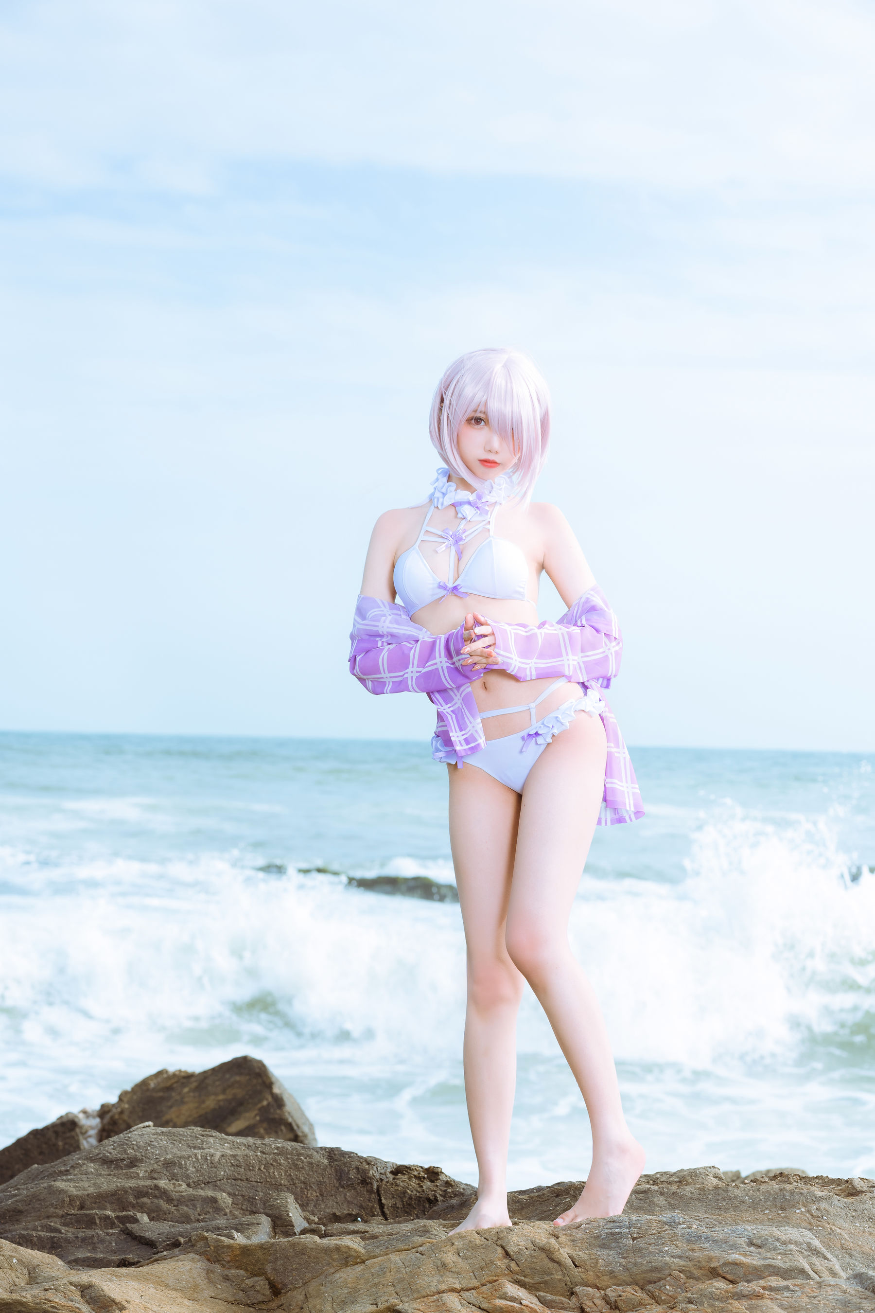 [网红COSER写真] 动漫博主果咩酱w - 海边玛修
