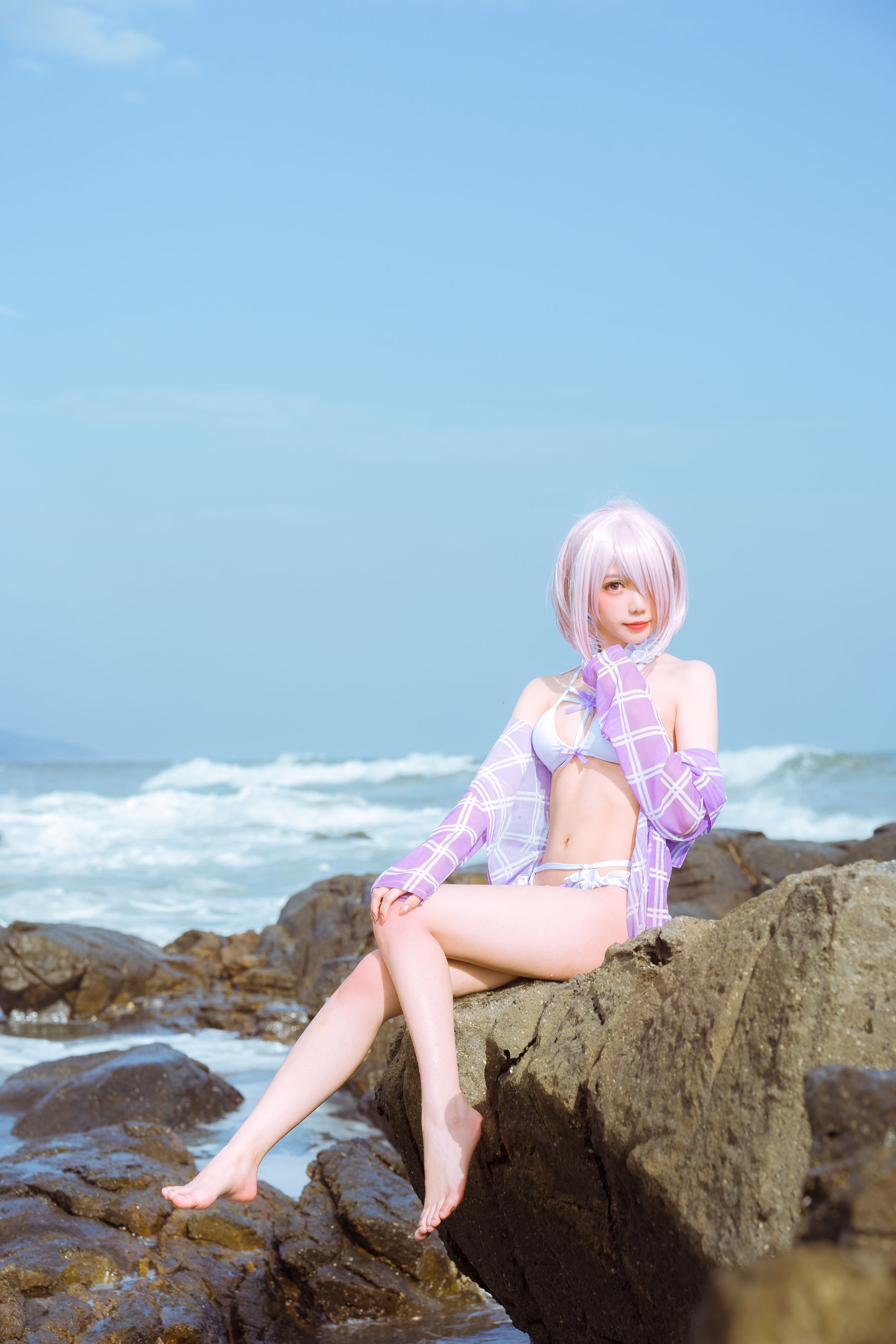 [网红COSER写真] 动漫博主果咩酱w - 海边玛修