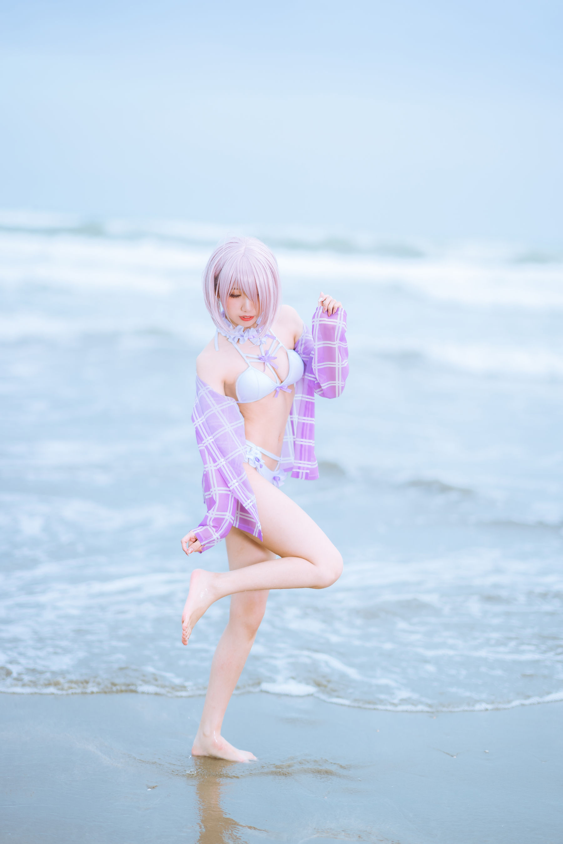 [网红COSER写真] 动漫博主果咩酱w - 海边玛修