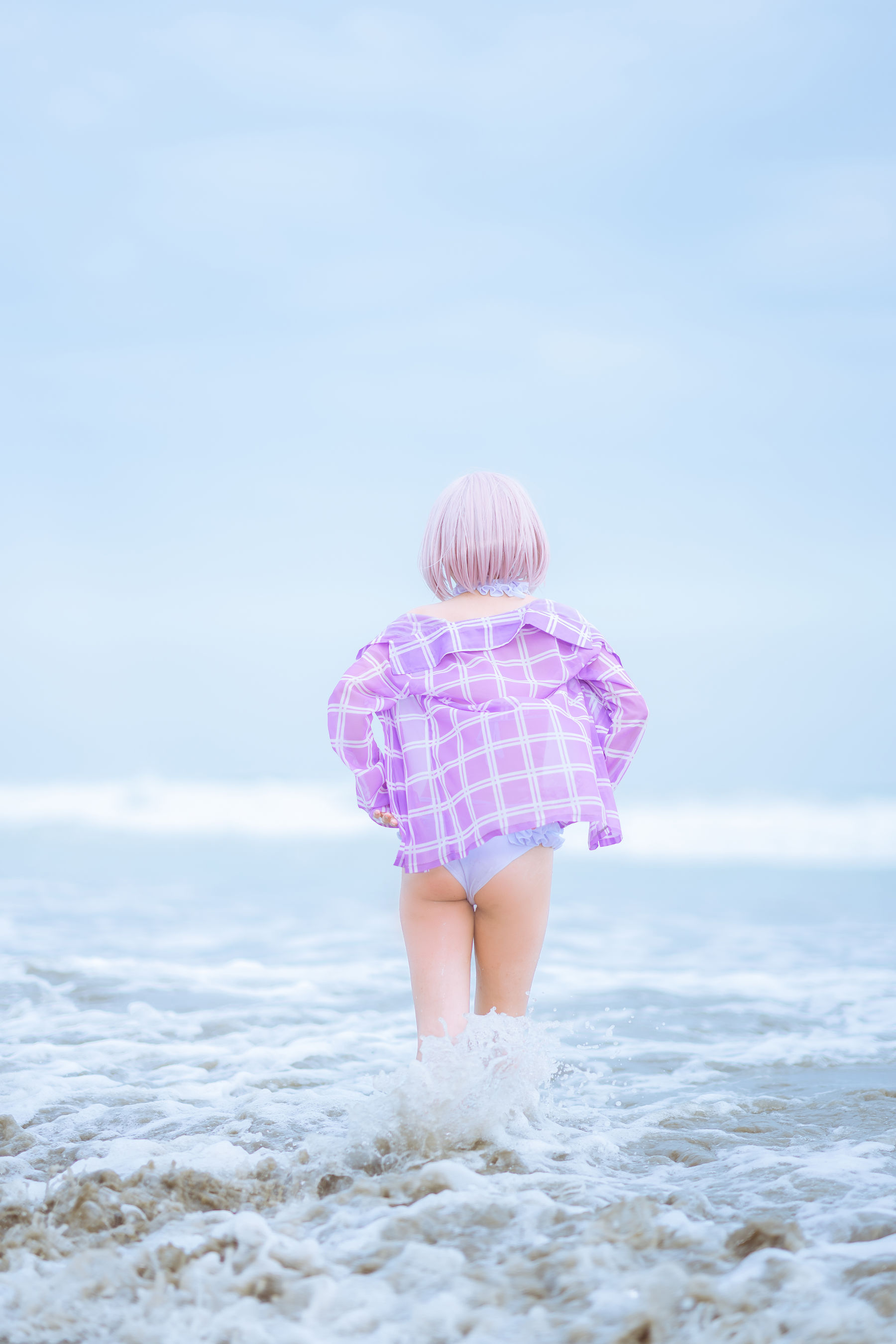 [网红COSER写真] 动漫博主果咩酱w - 海边玛修