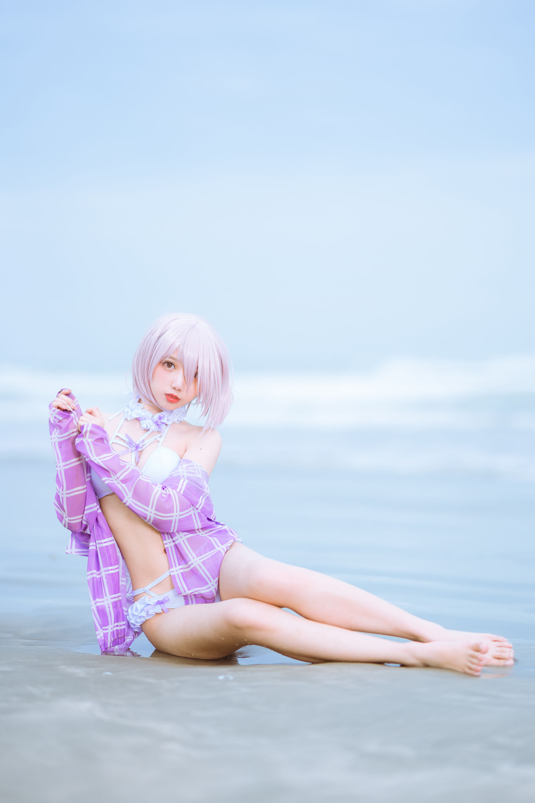 [网红COSER写真] 动漫博主果咩酱w - 海边玛修