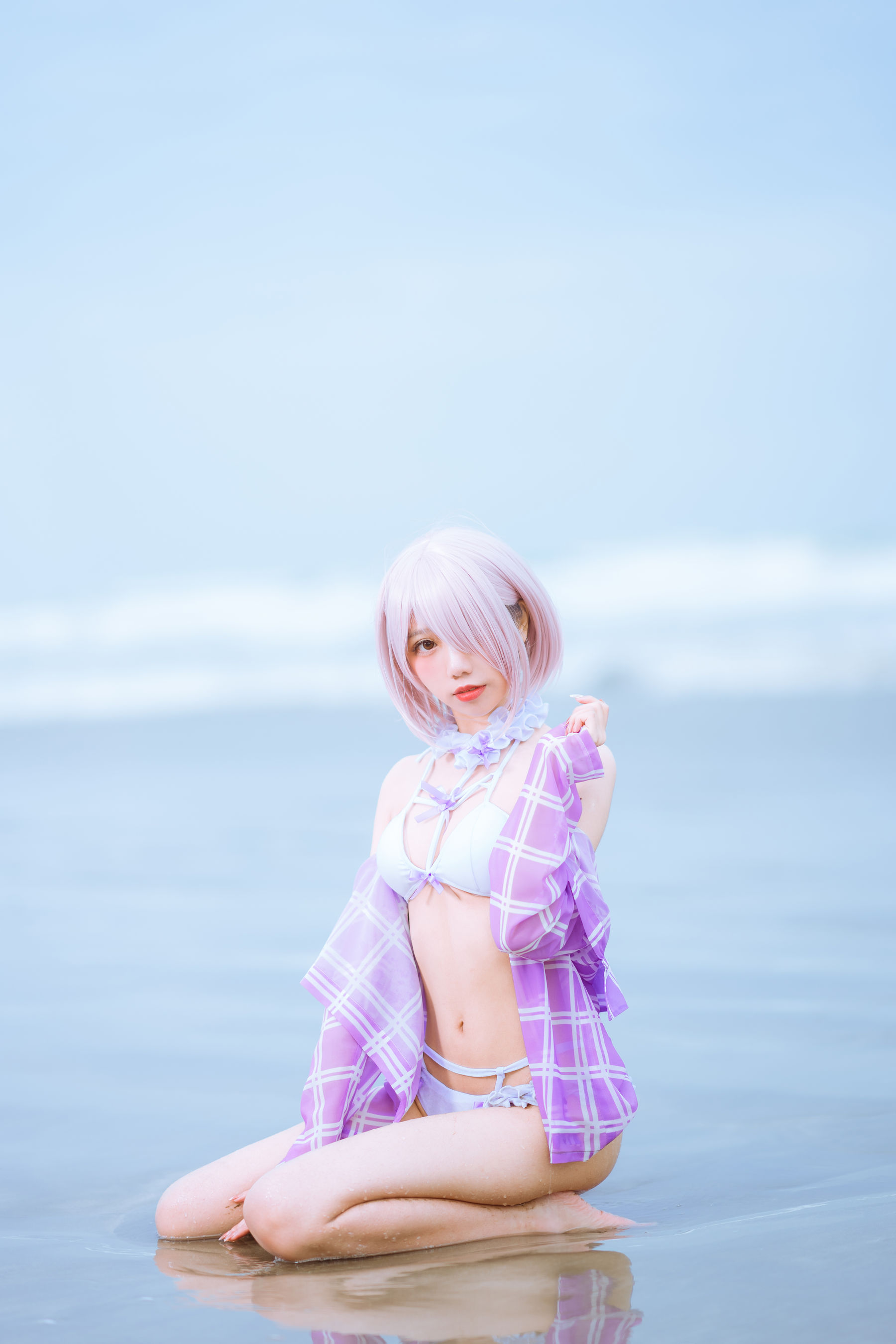 [网红COSER写真] 动漫博主果咩酱w - 海边玛修