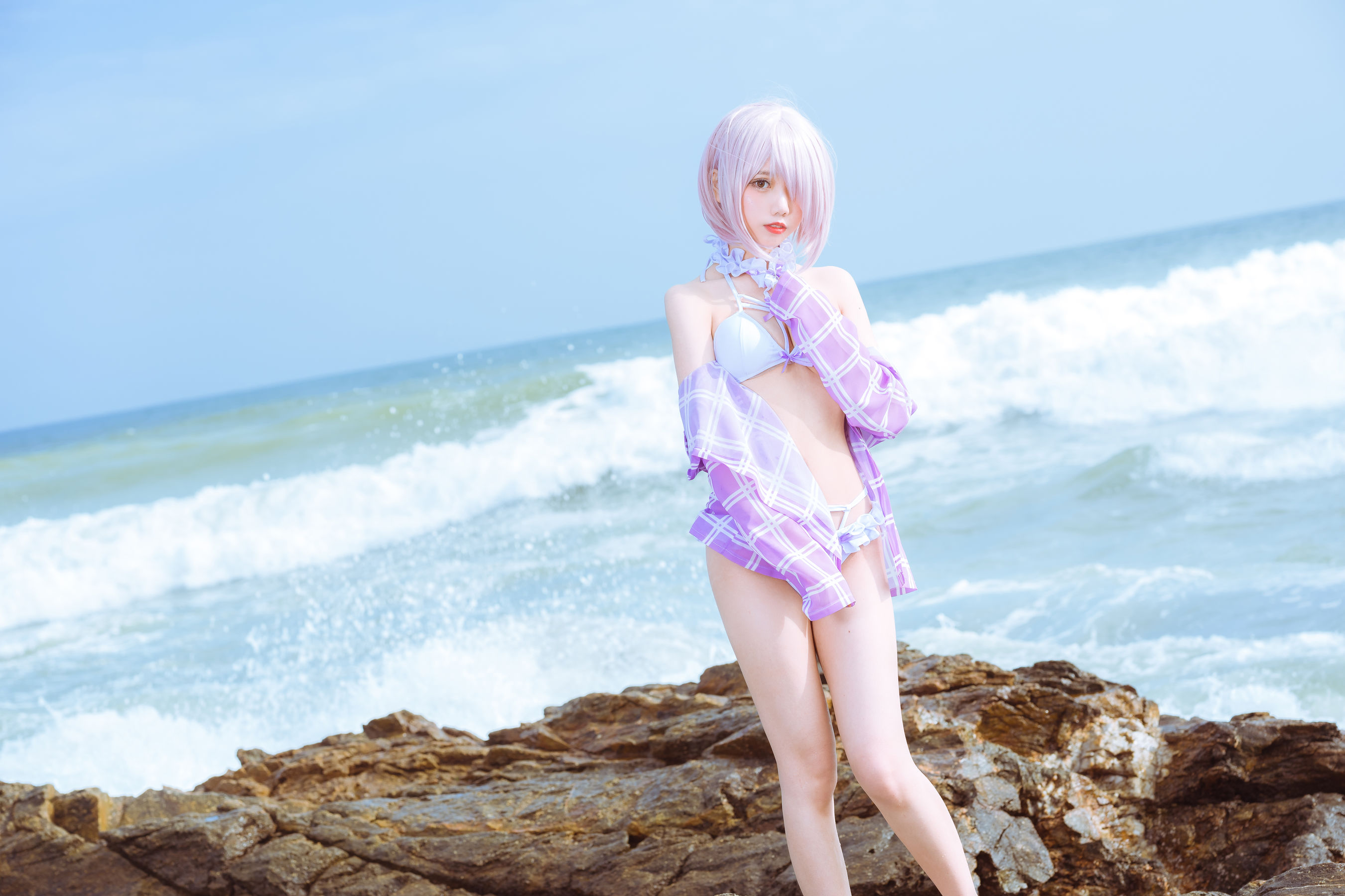[网红COSER写真] 动漫博主果咩酱w - 海边玛修