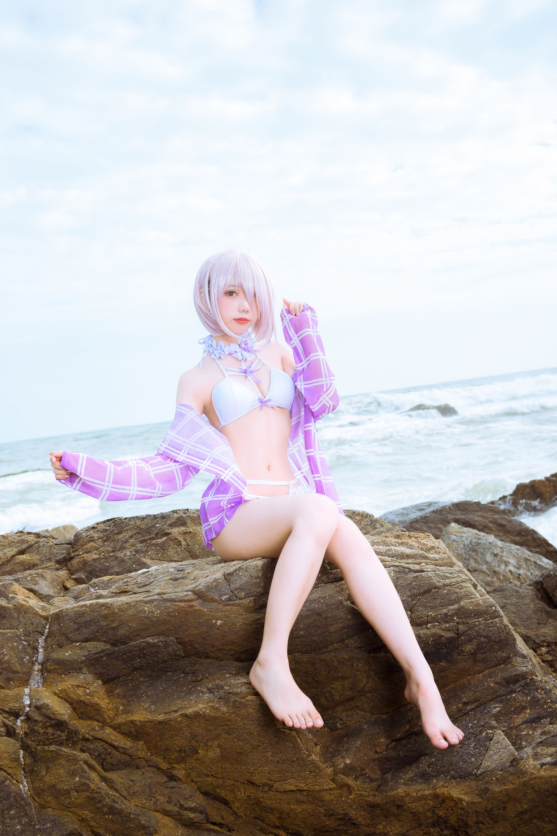 [网红COSER写真] 动漫博主果咩酱w - 海边玛修