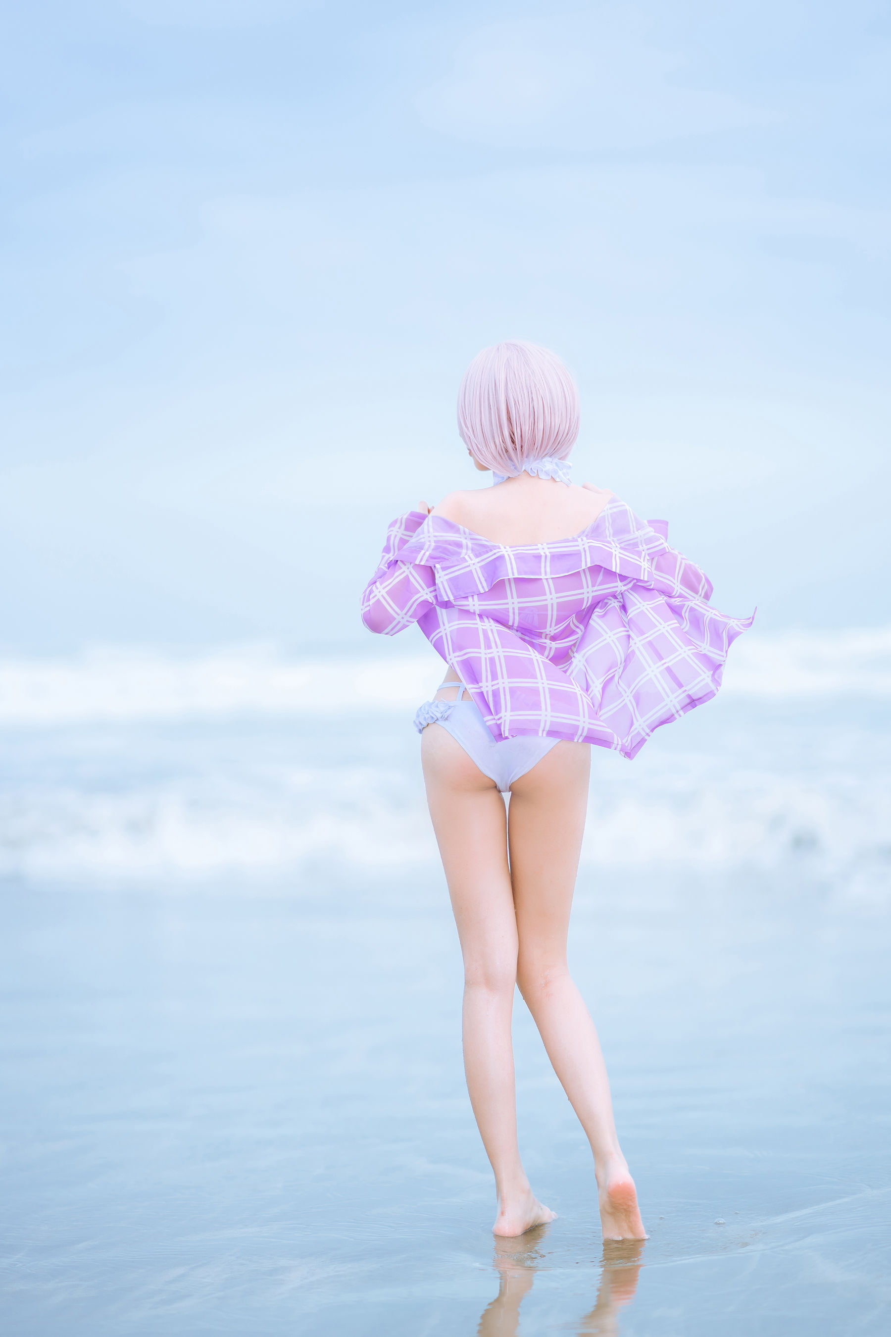 [网红COSER写真] 动漫博主果咩酱w - 海边玛修