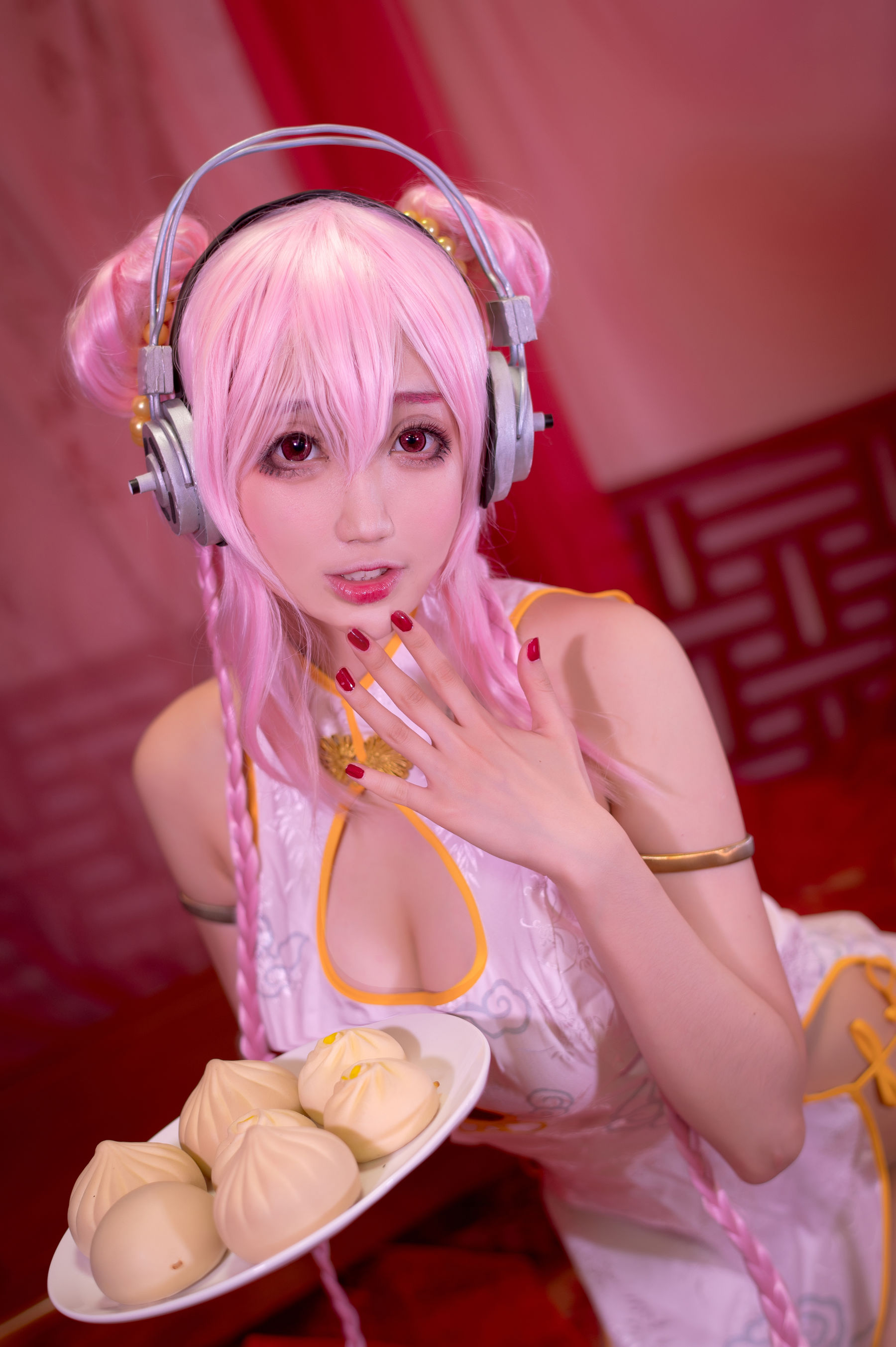 [网红COSER写真] 周叽是可爱兔兔 - 旗袍索尼子