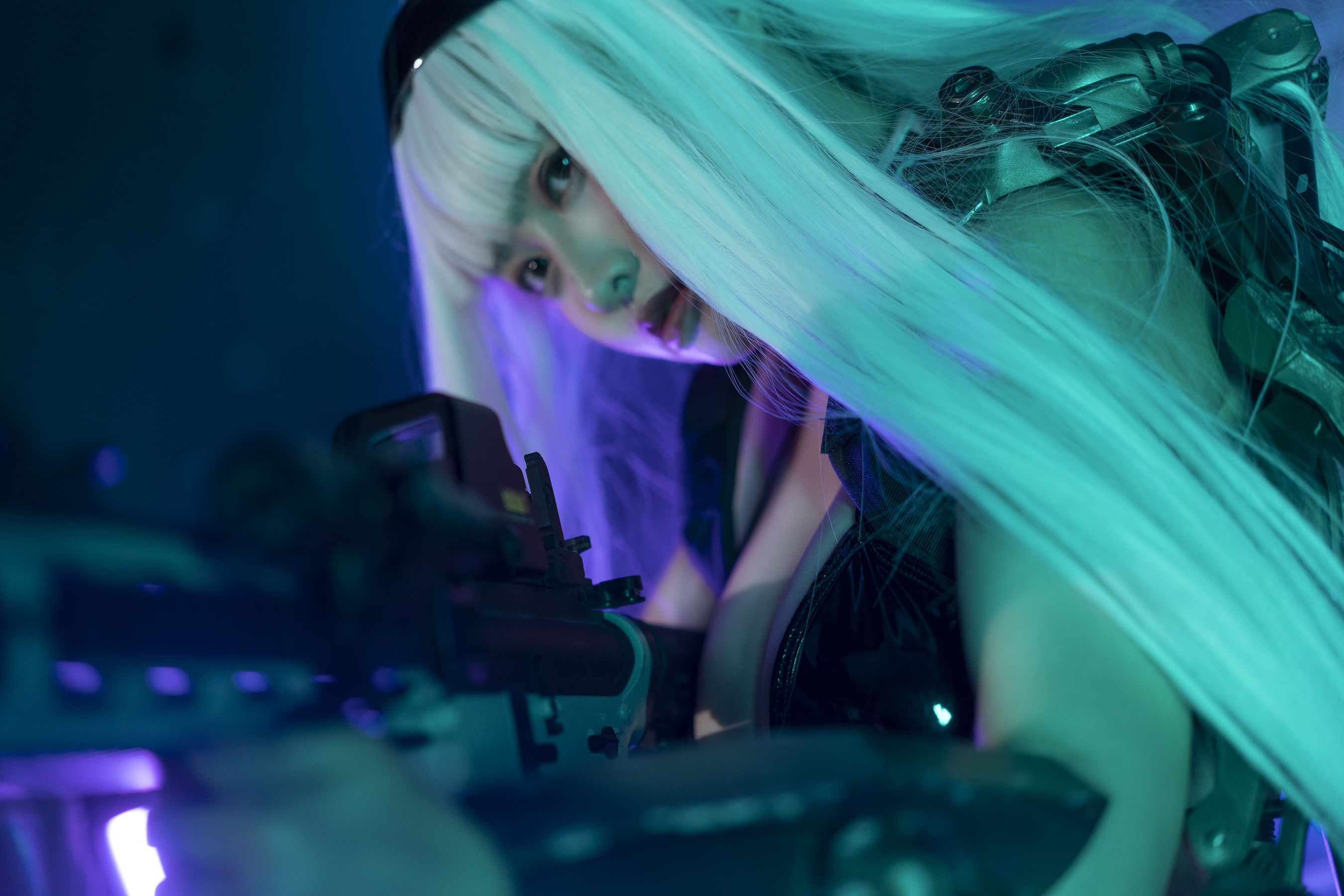 [网红COSER写真] 动漫博主脱尾巴Mizuki - 赛博朋克2021