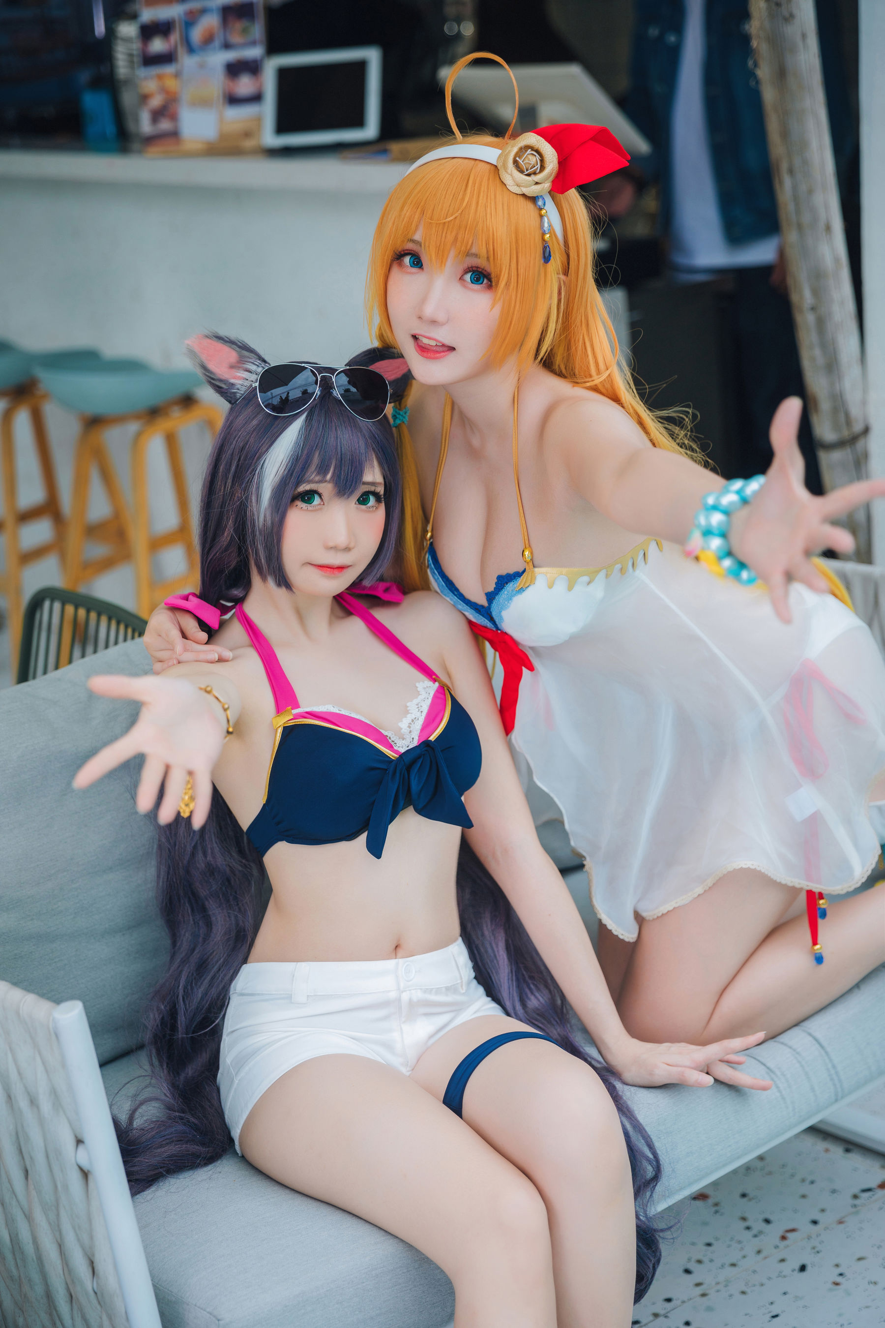 [网红COSER写真] Coser瓜希酱福利 - 公主连结 夏日御三家