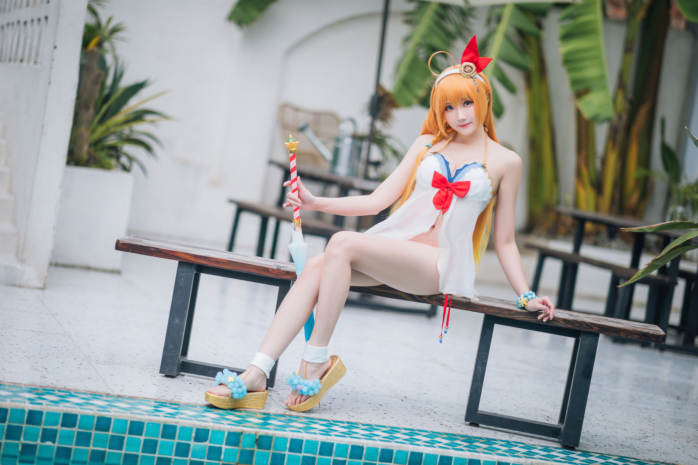 [网红COSER写真] Coser瓜希酱福利 - 公主连结 夏日御三家
