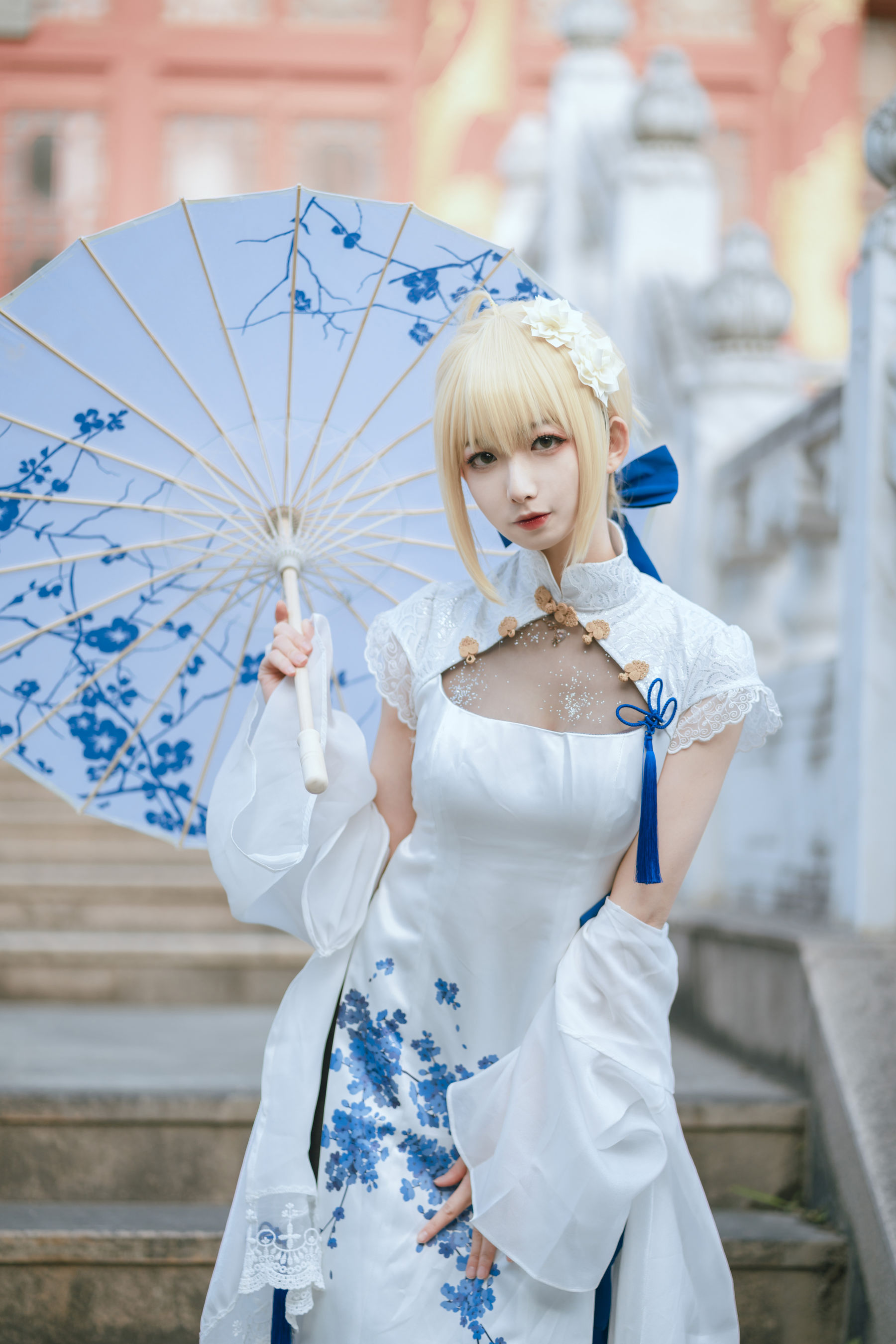 [网红COSER写真] 动漫博主封疆疆v - saber 旗袍