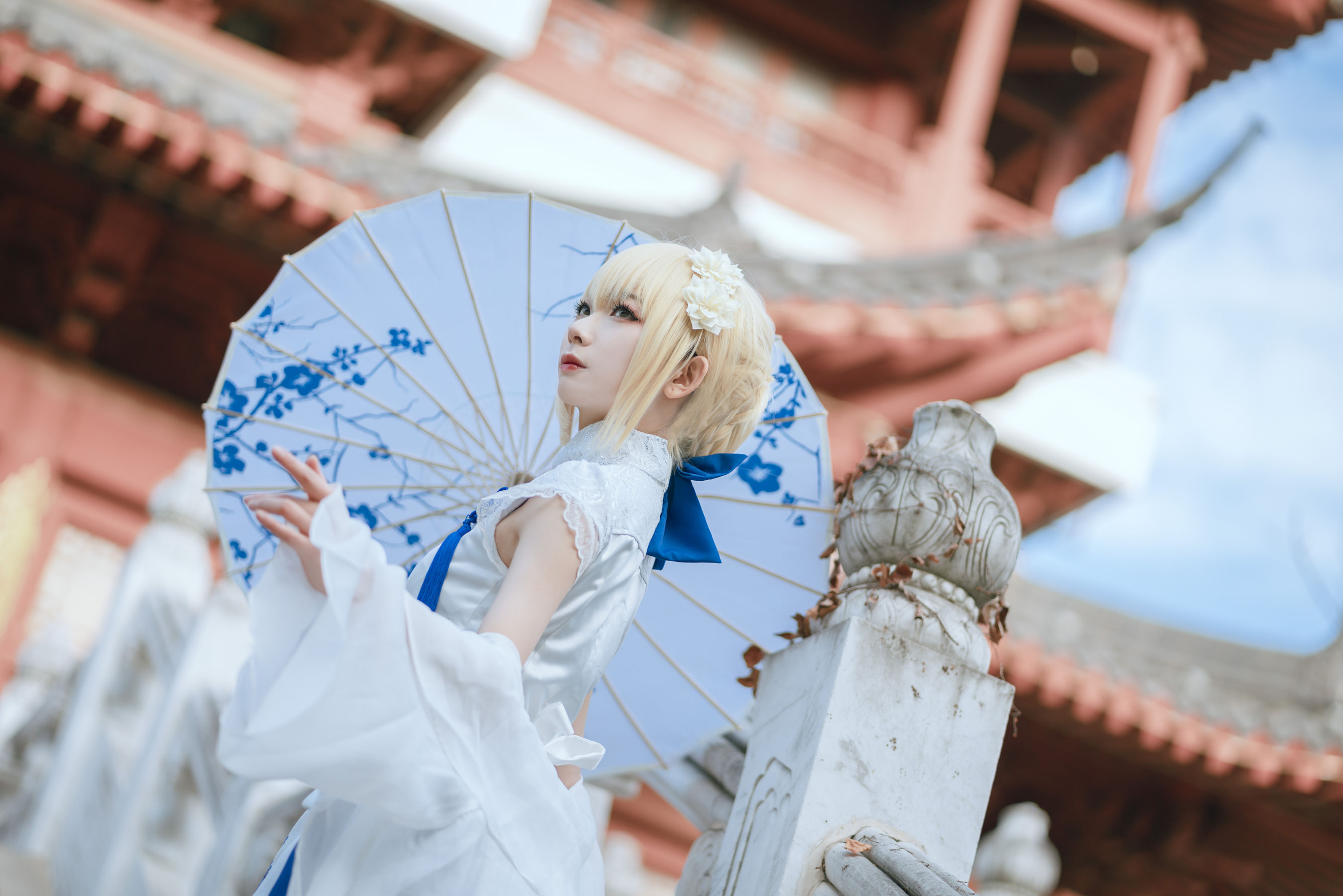 [网红COSER写真] 动漫博主封疆疆v - saber 旗袍