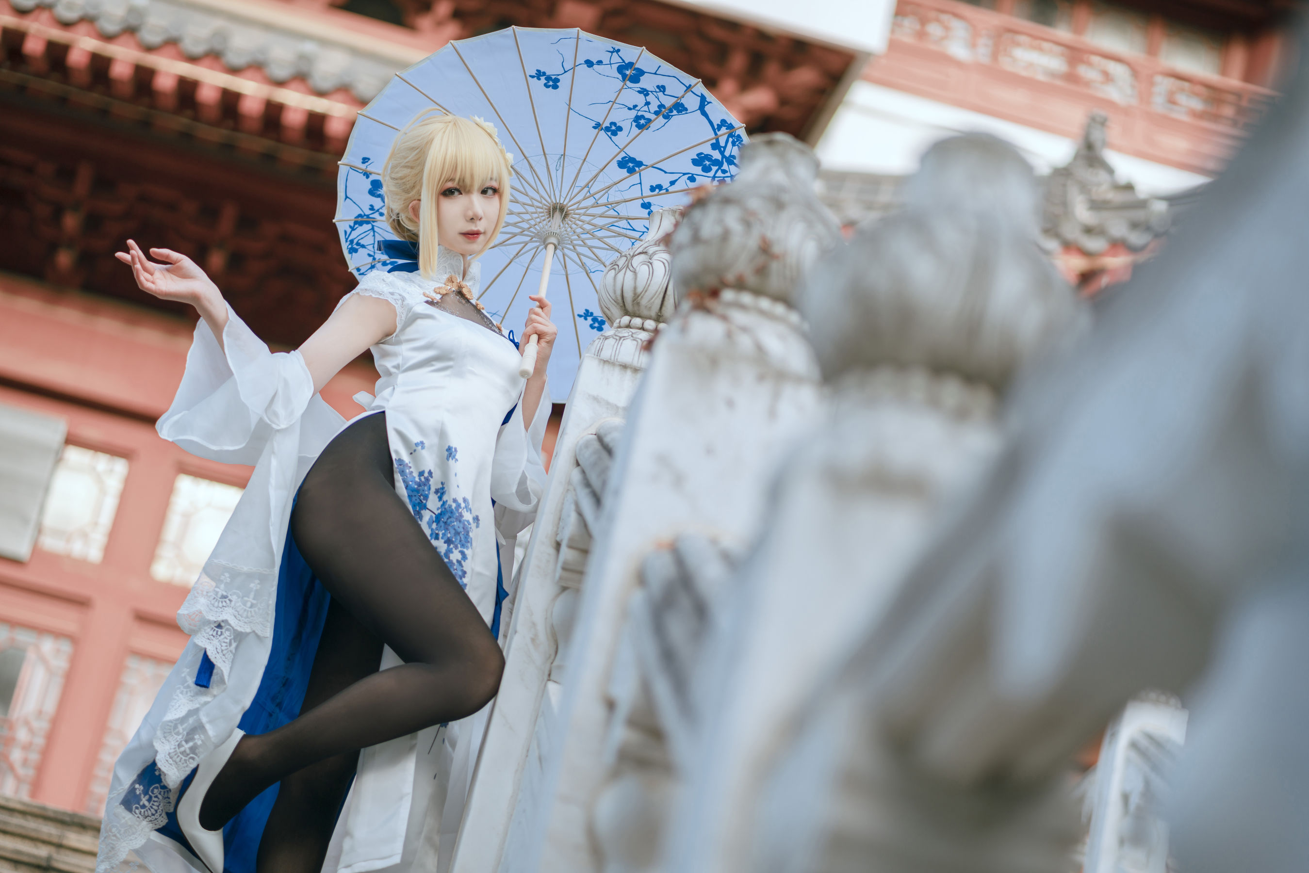 [网红COSER写真] 动漫博主封疆疆v - saber 旗袍
