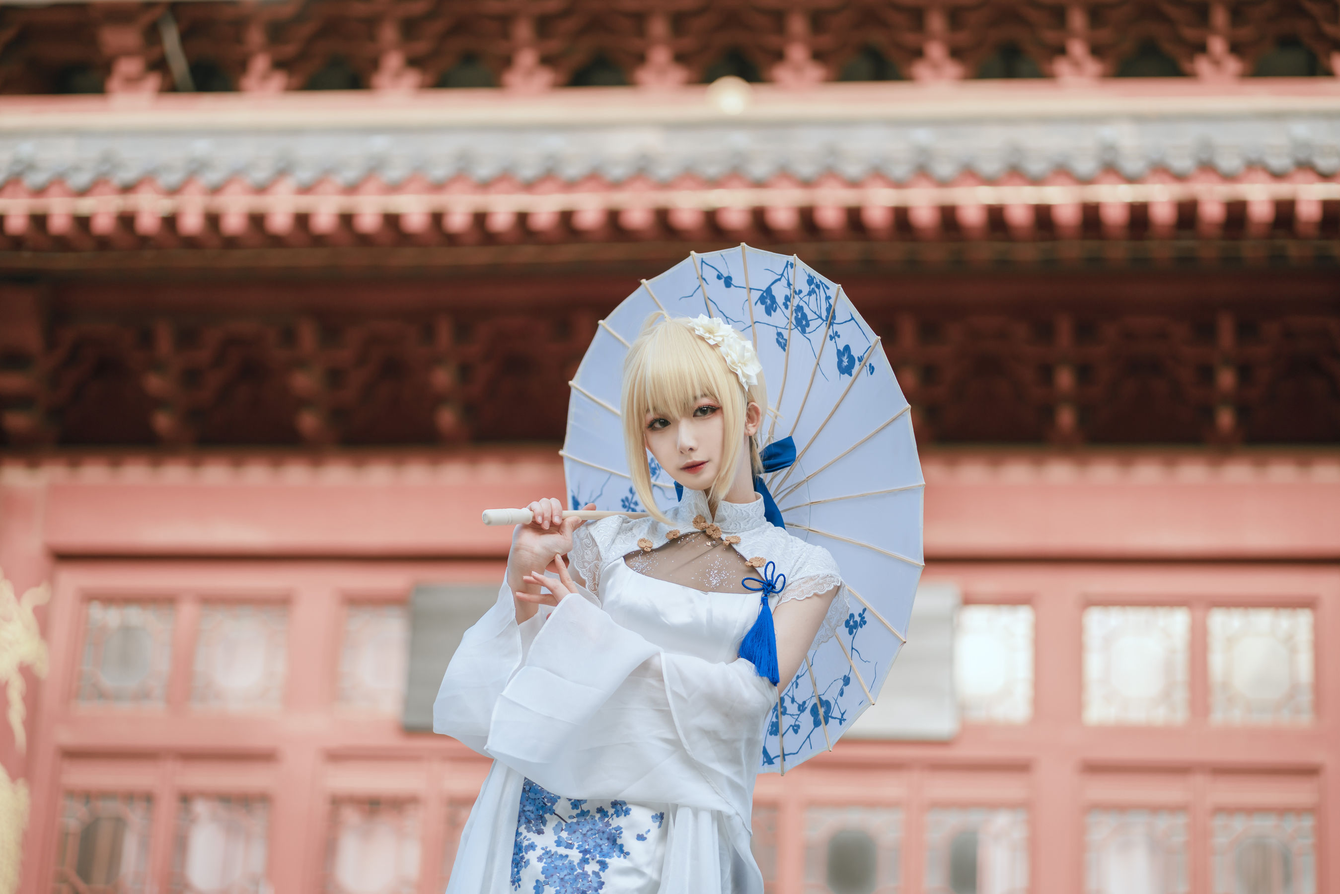 [网红COSER写真] 动漫博主封疆疆v - saber 旗袍