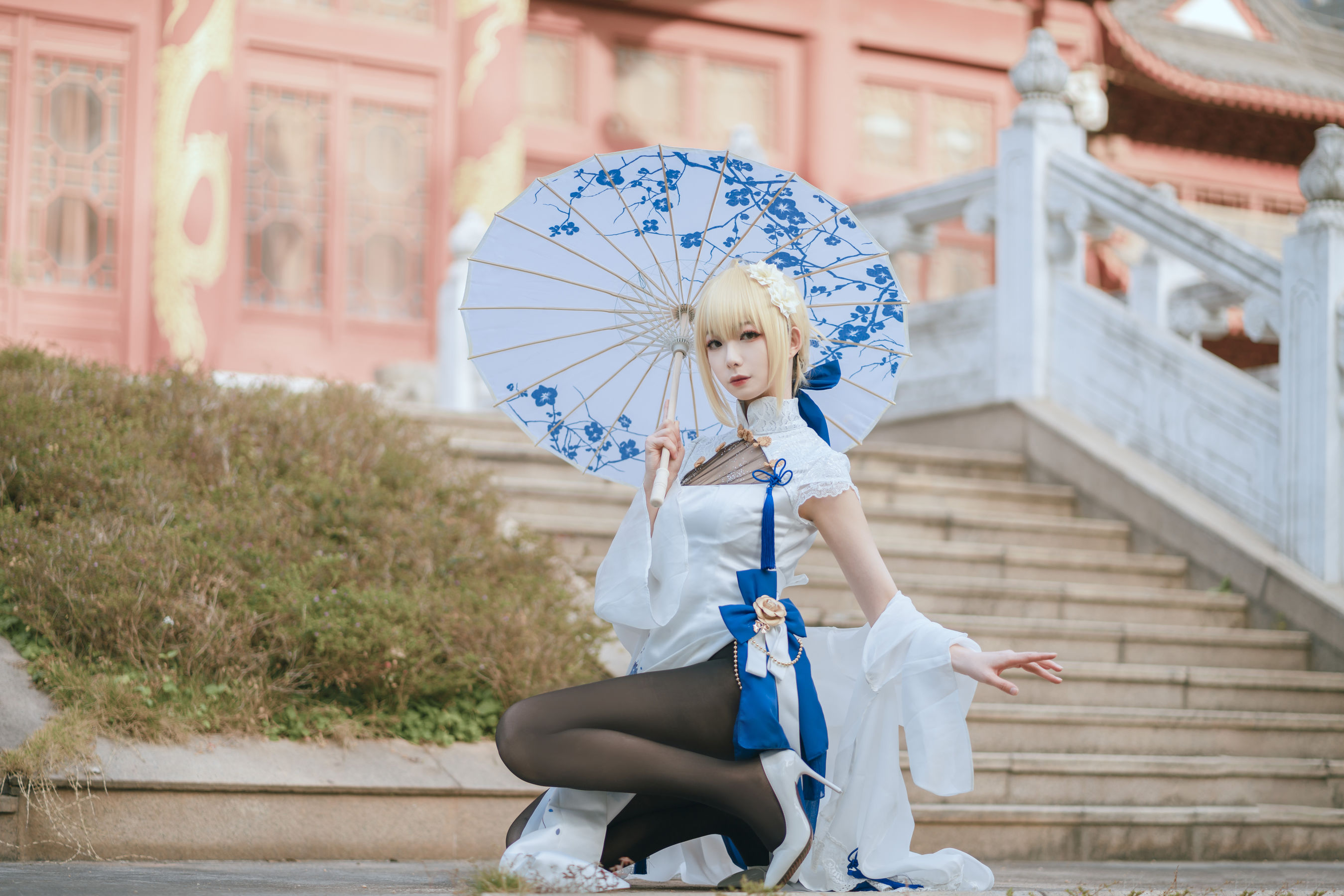 [网红COSER写真] 动漫博主封疆疆v - saber 旗袍