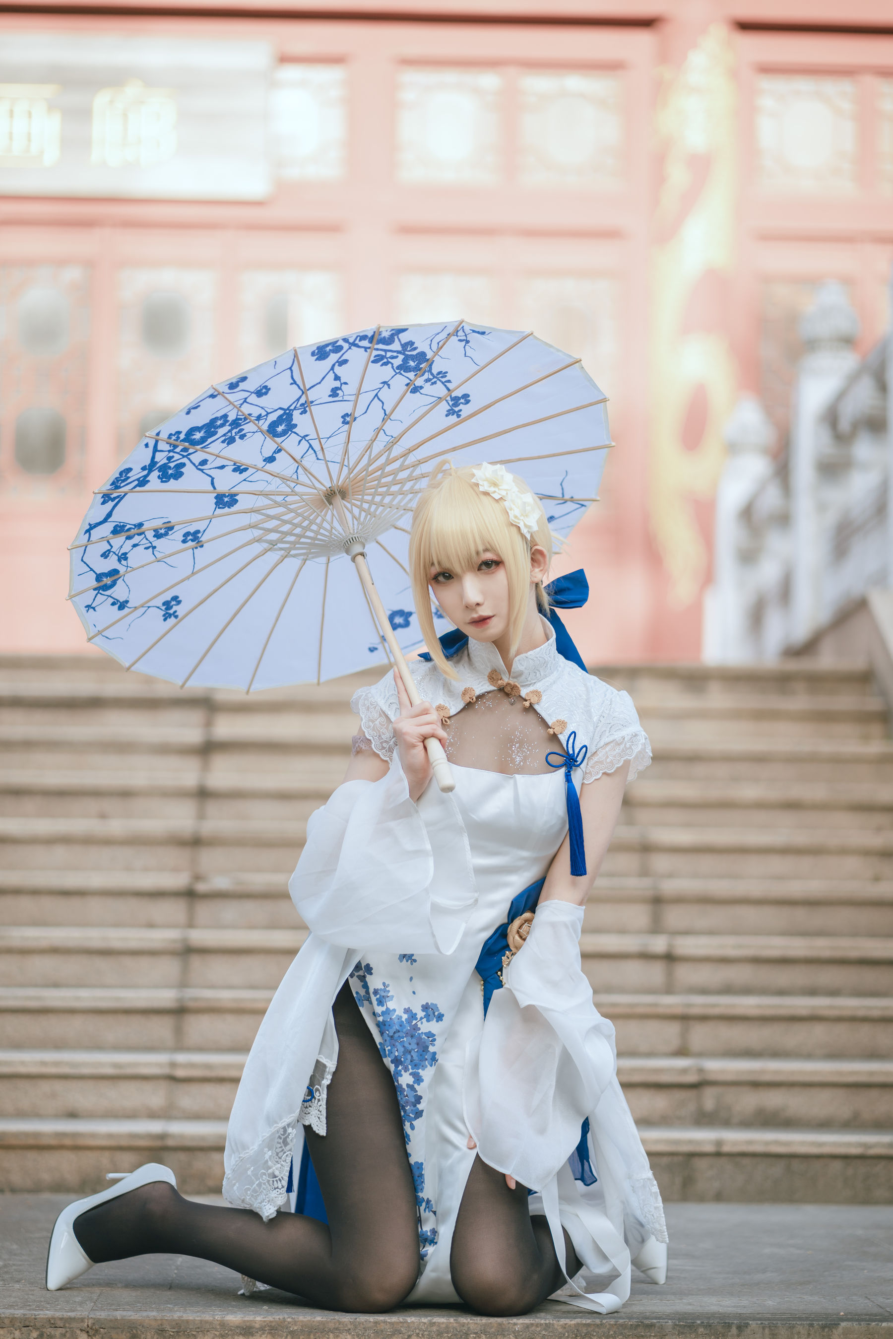 [网红COSER写真] 动漫博主封疆疆v - saber 旗袍