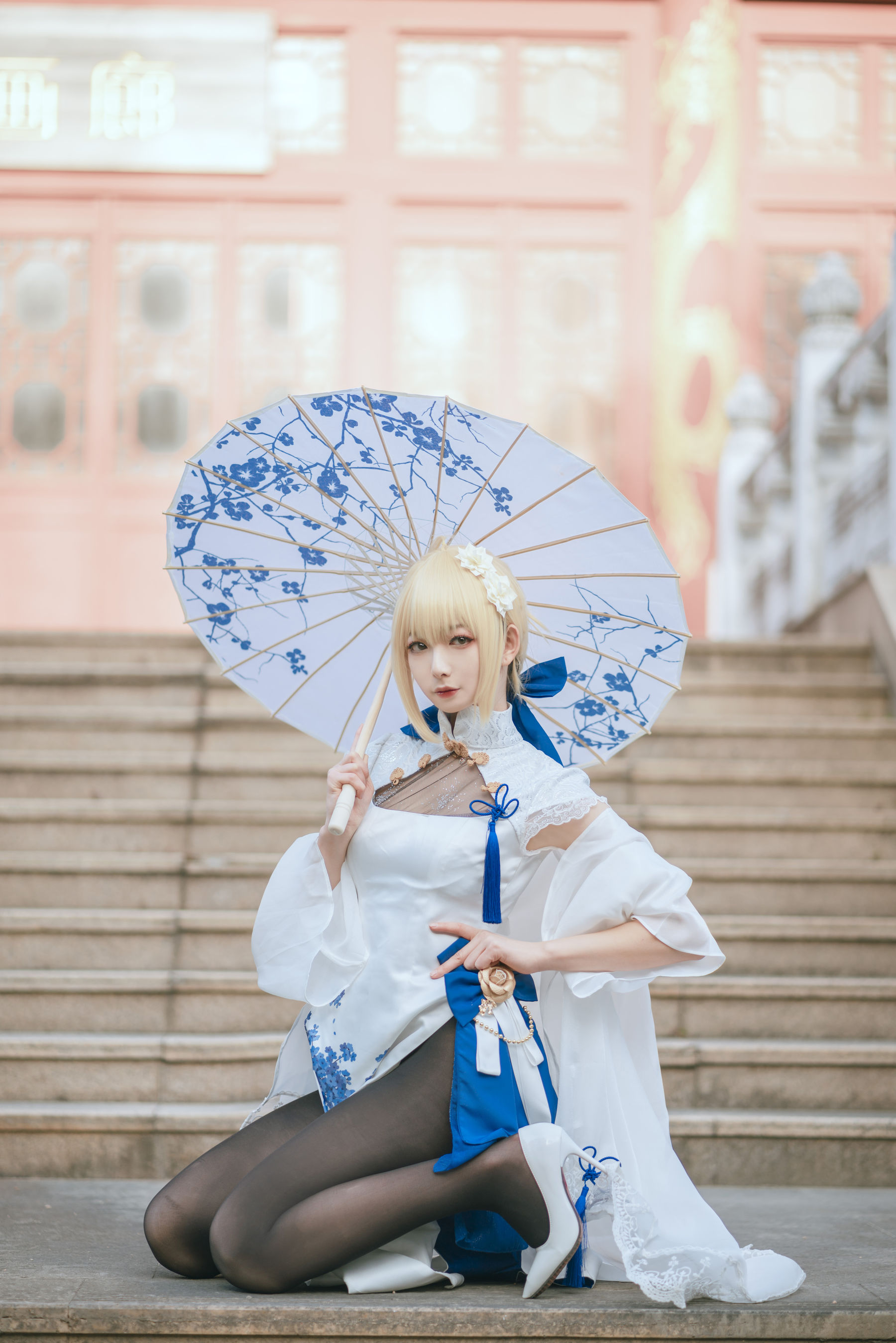 [网红COSER写真] 动漫博主封疆疆v - saber 旗袍