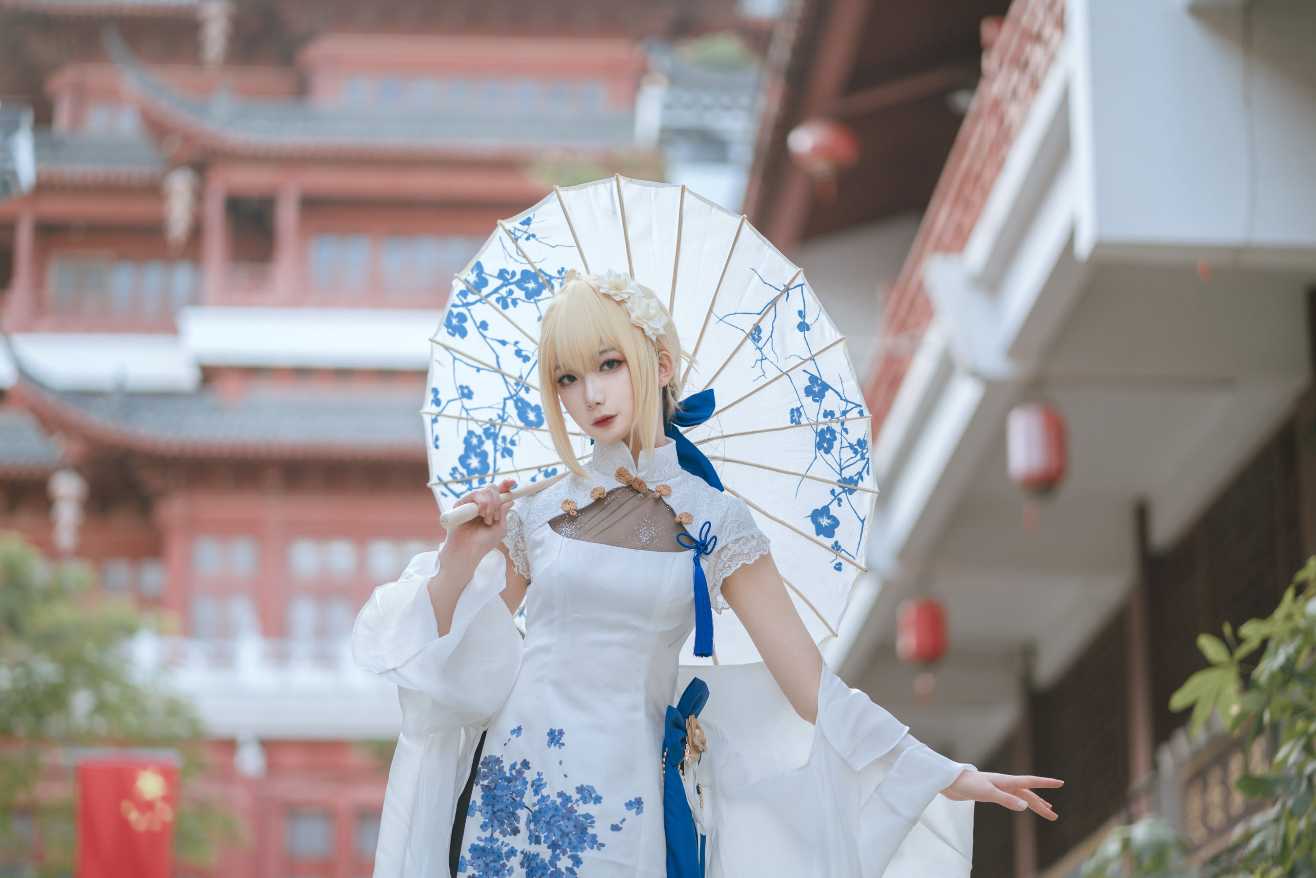 [网红COSER写真] 动漫博主封疆疆v - saber 旗袍