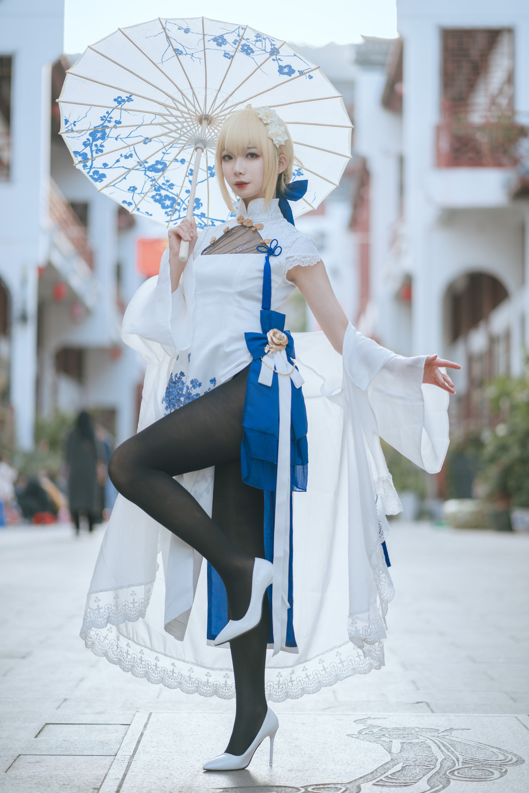[网红COSER写真] 动漫博主封疆疆v - saber 旗袍
