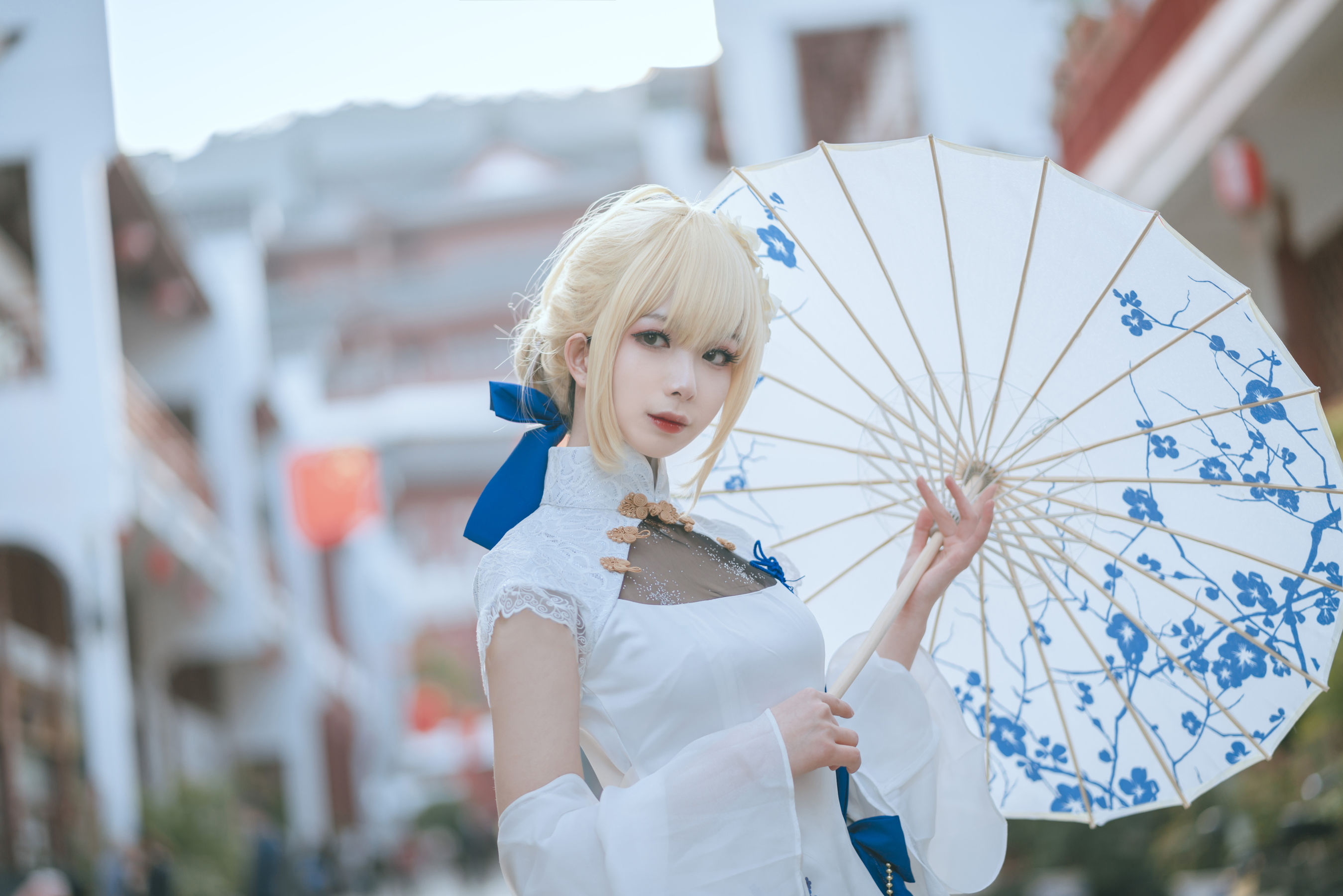 [网红COSER写真] 动漫博主封疆疆v - saber 旗袍