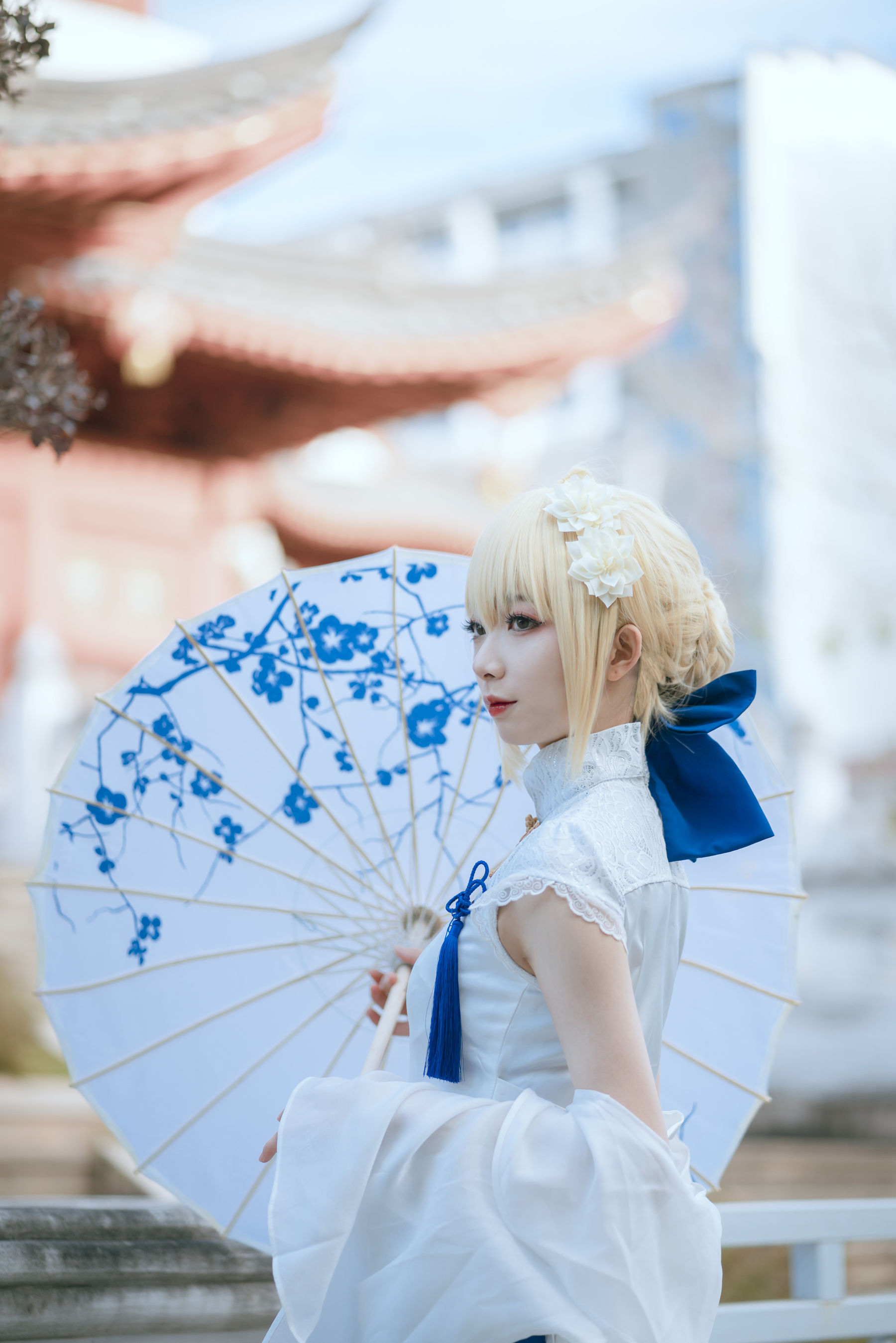 [网红COSER写真] 动漫博主封疆疆v - saber 旗袍